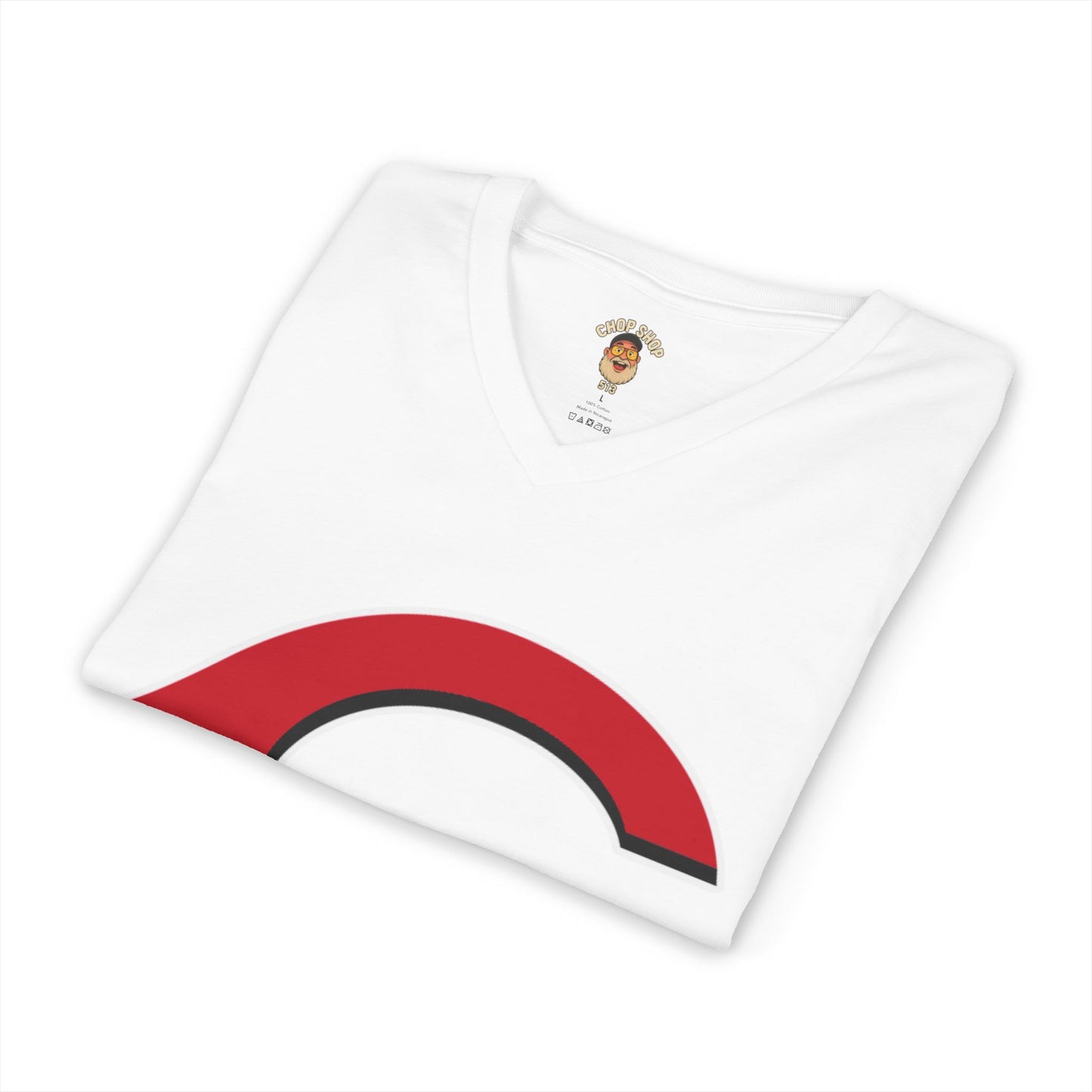 Cincinnati-Style Red 'C' V-Neck Tee