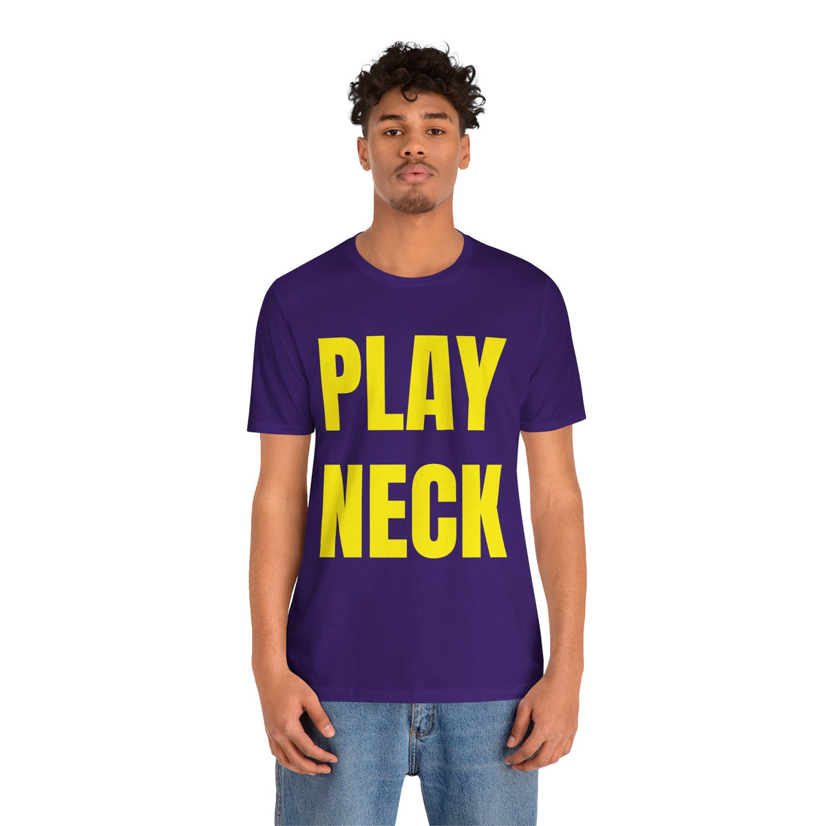 🐯 PLAY NECK Graphic Tee 🎺💜💛