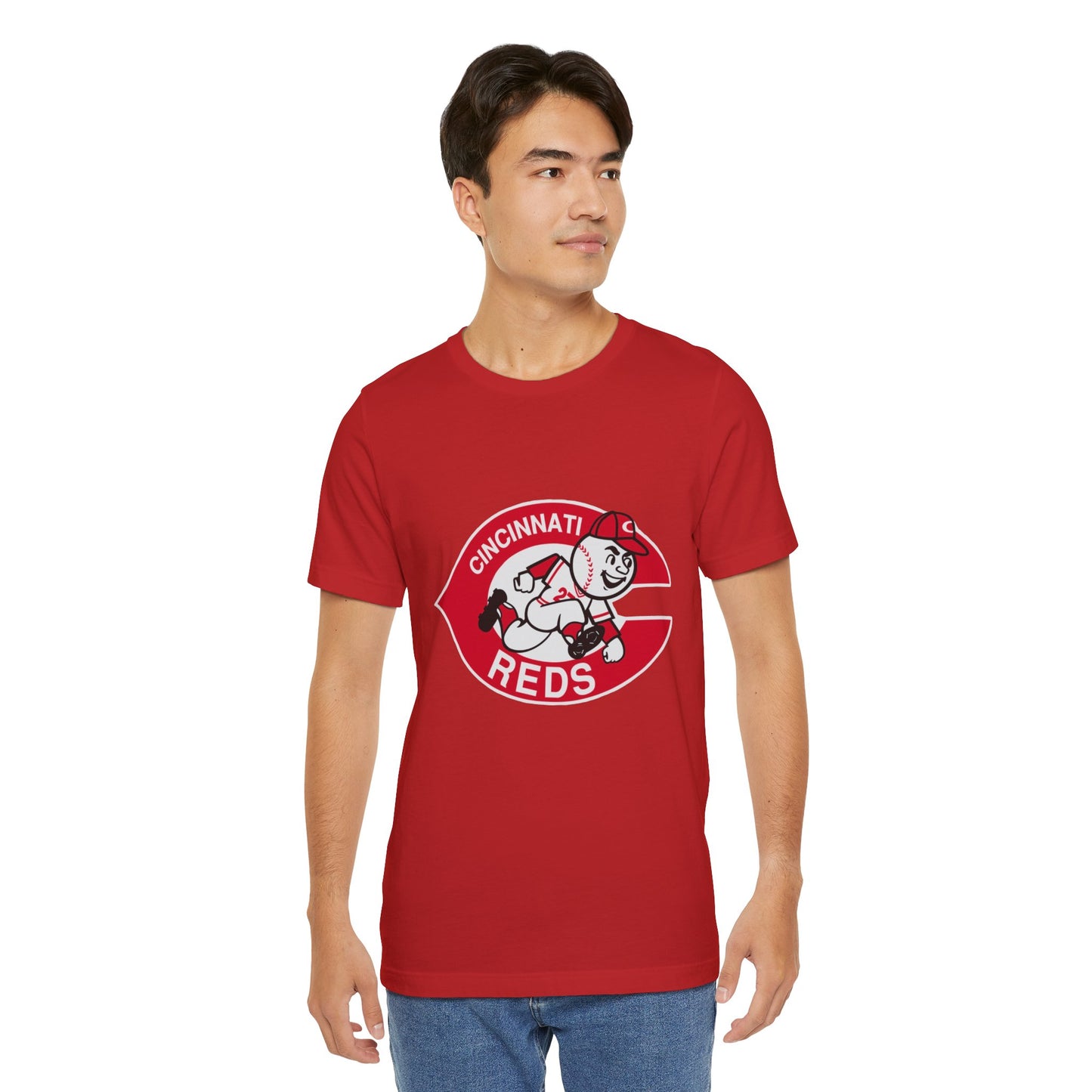 Cincinnati Reds Logo Baseball T‑Shirt — Retro Mr. Redlegs Fan Tee