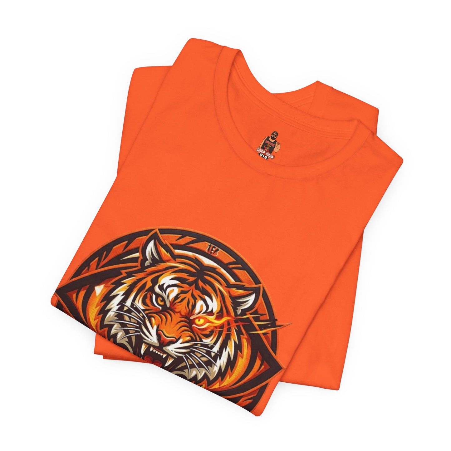 Bengals 'Eye of the Tiger' Graphic Tee – Bold Orange Fan Shirt