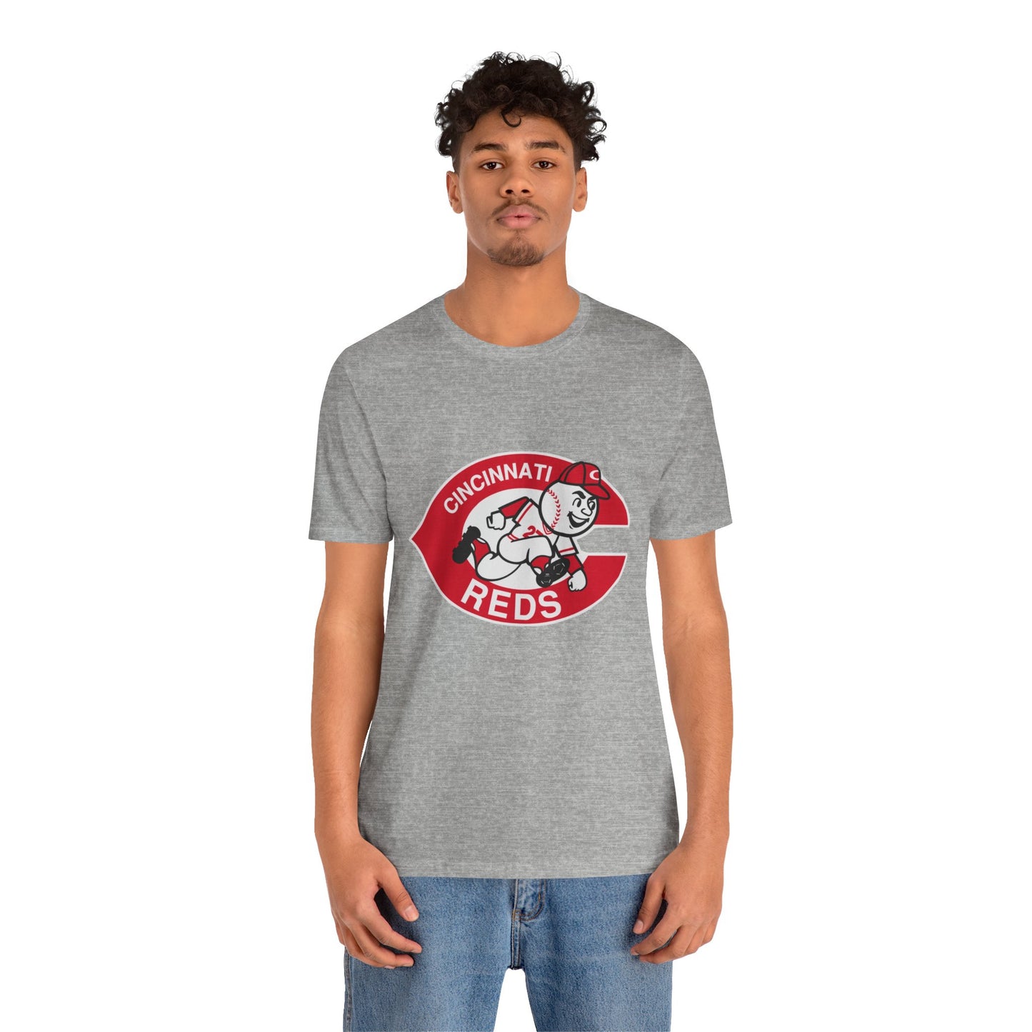 Cincinnati Reds Logo Baseball T‑Shirt — Retro Mr. Redlegs Fan Tee