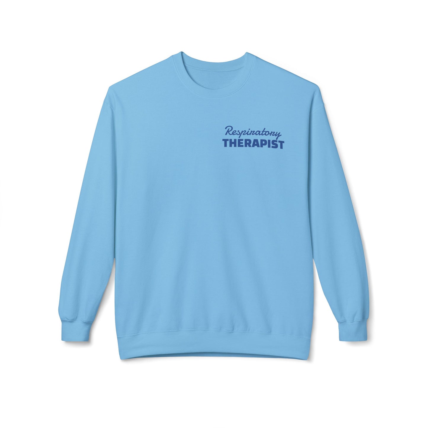 Breathing Anatomy Crewneck Sweatshirt — "It's Just Breathing" Pulmonary Science Pullover