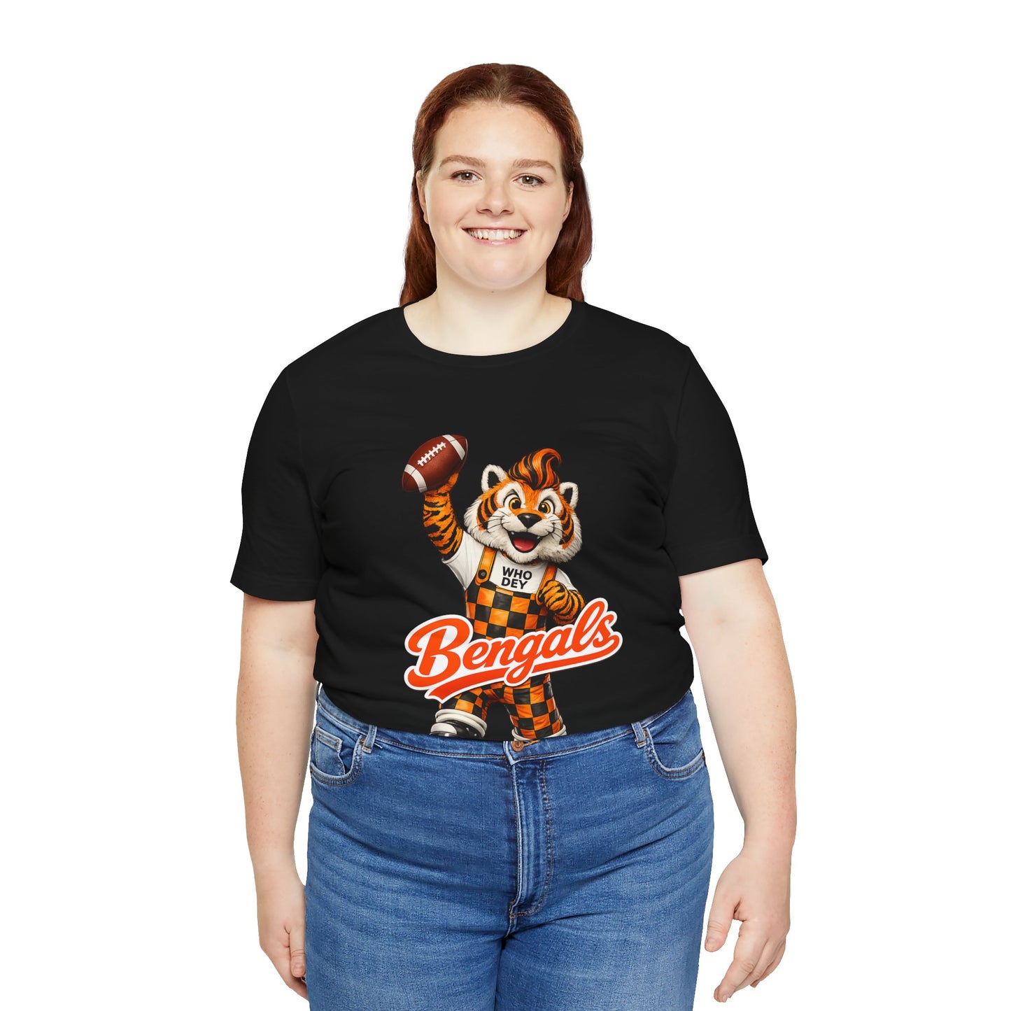 Bengals Mascot Football T-Shirt — Vintage Tiger Fan Tee