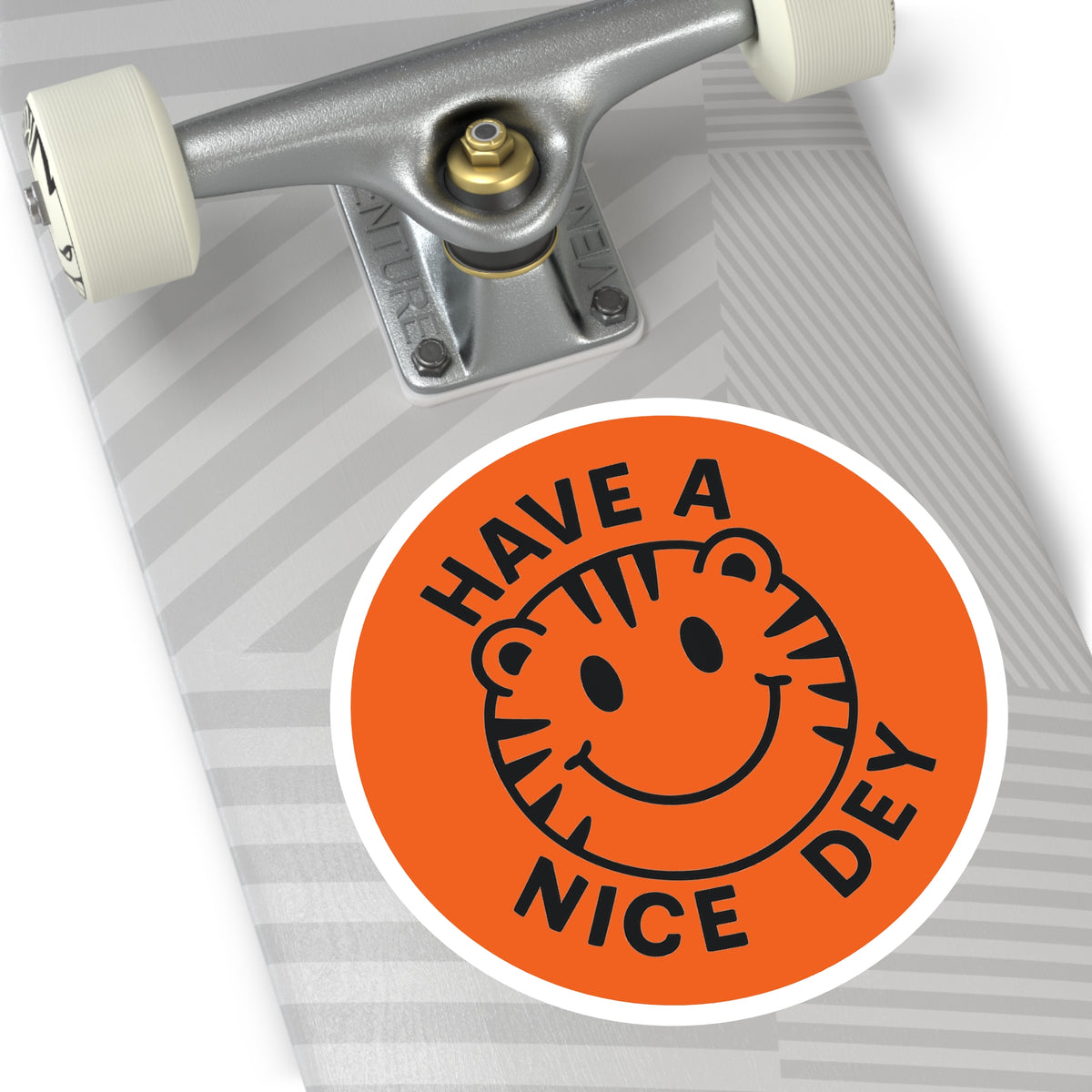 "Have a Nice Dey" Round Stickers - Fun, Whimsical Decor for Laptops, Journals, Gifts, Parties, Encouragement