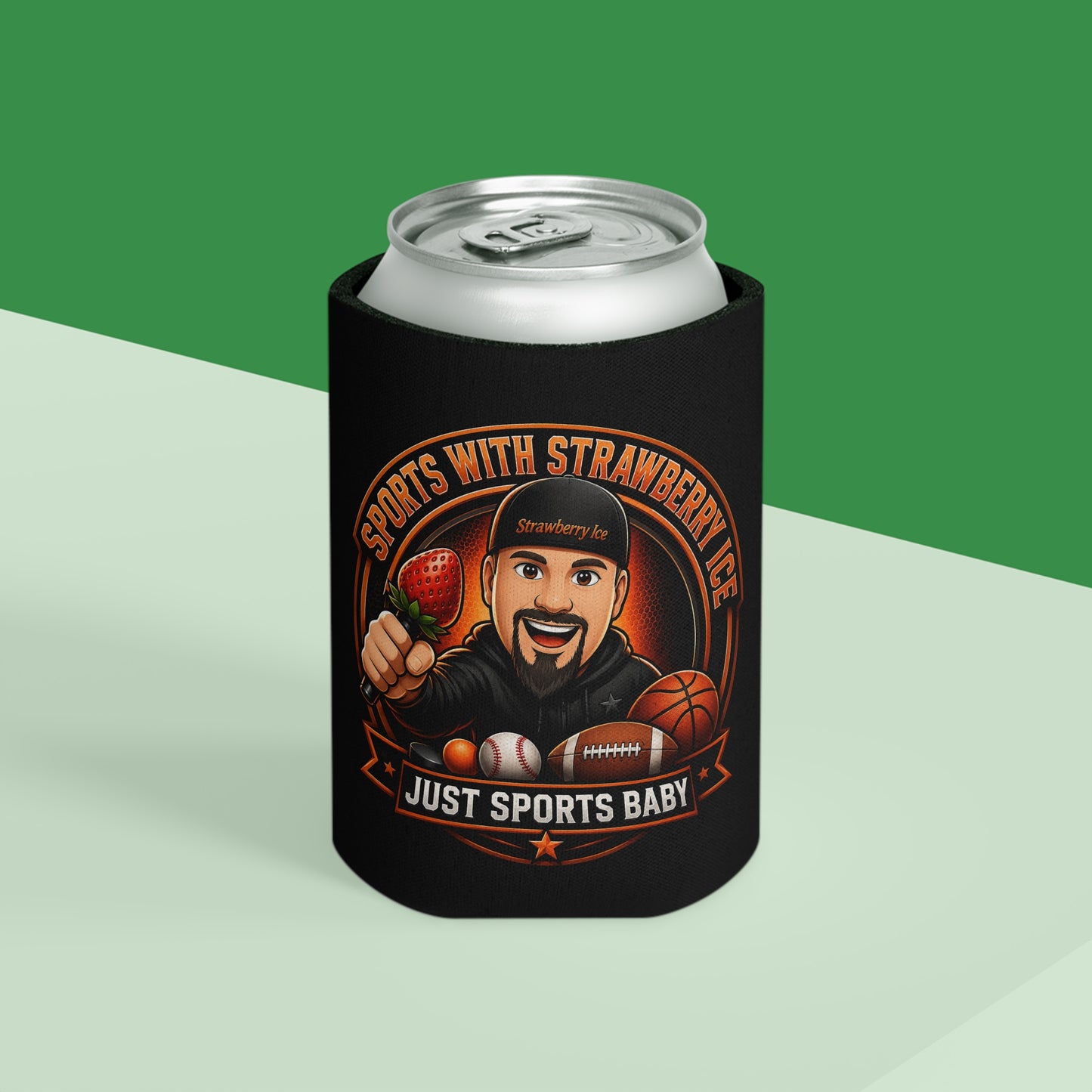 Sports with Strawberry Ice Can Cooler