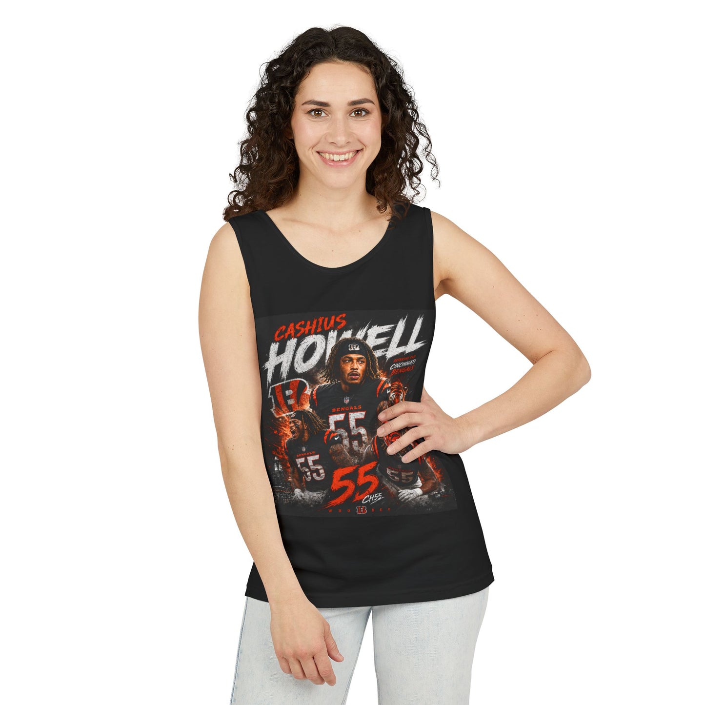 Cashtus Howell #55 Football Tank Top — Player Tribute Jersey Tank