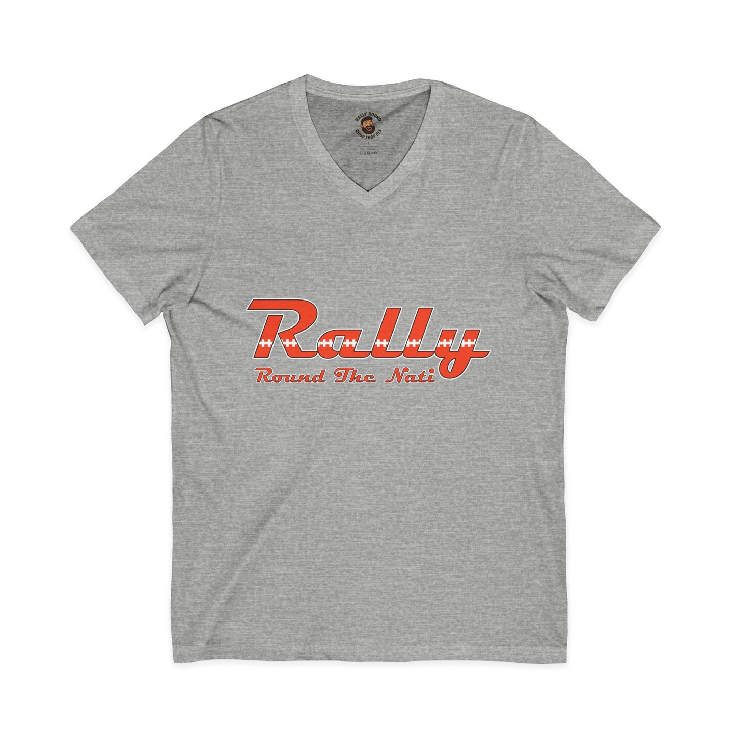 V-neck Rally Round the Nati Unisex V-Neck Tee