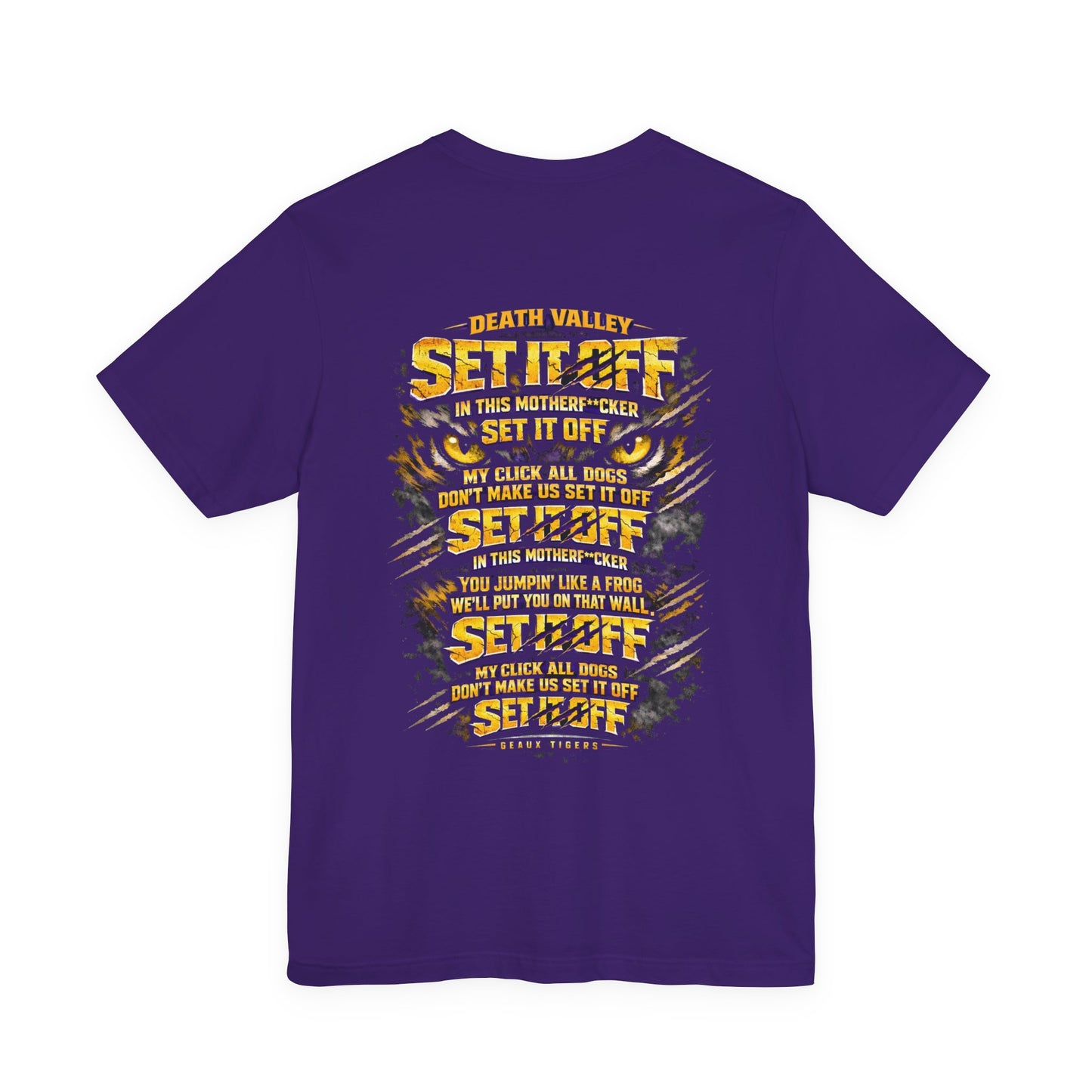 Set It Off LSU Football T‑Shirt — 'Louisiana State University Football' Graphic Tee
