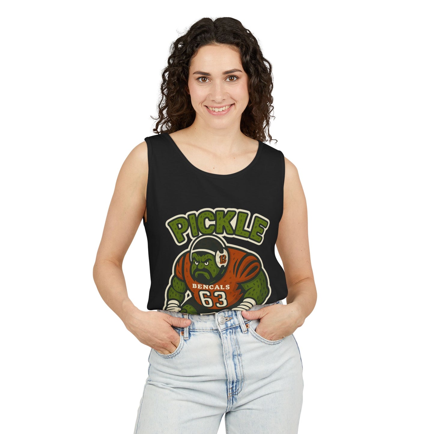 Pickle Fairchild Football Tank Top, Unisex Sports Apparel, Summer Workout Shirt, Game Day Gear, Funny Graphic Top