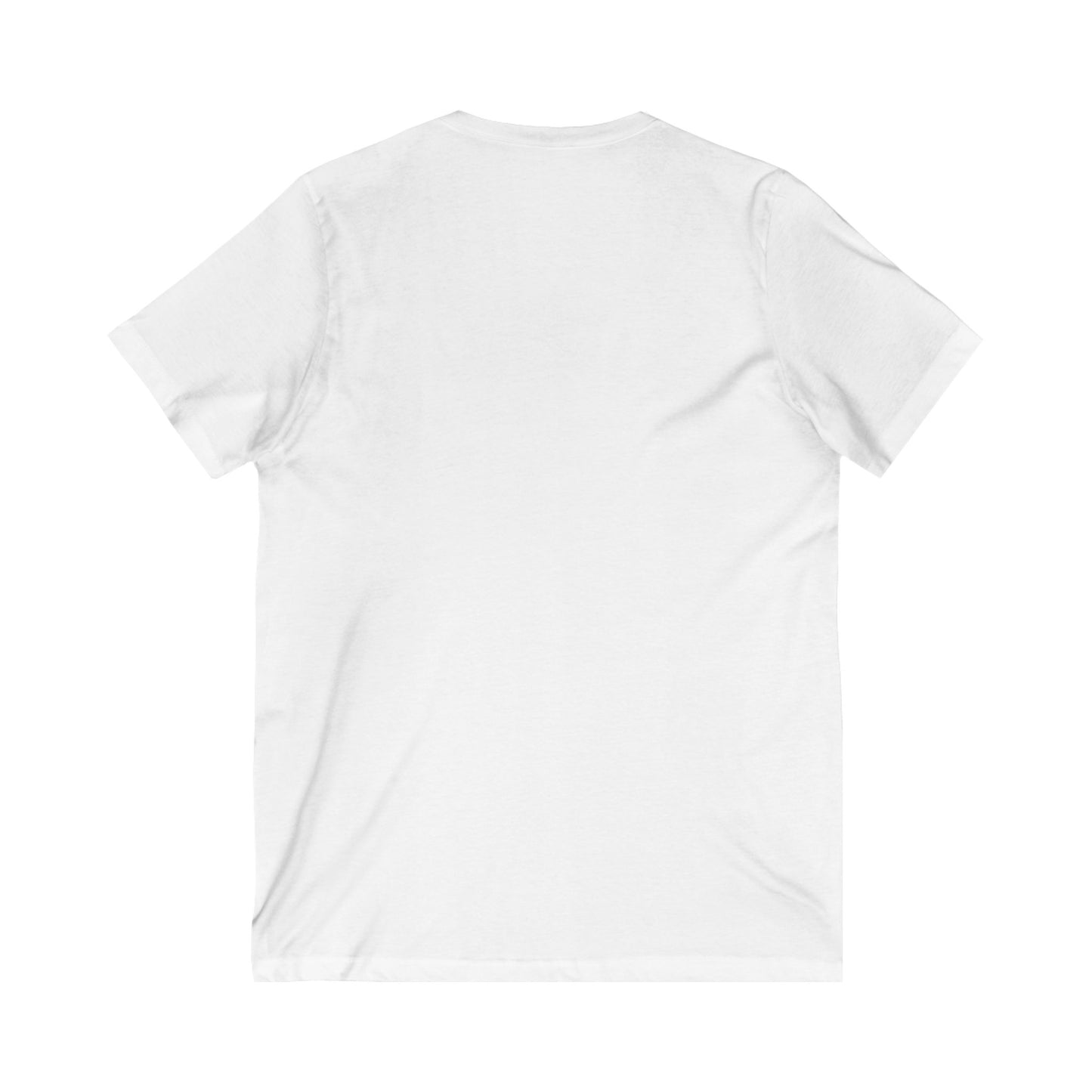 V-Neck Tee - White out "Who Dey"