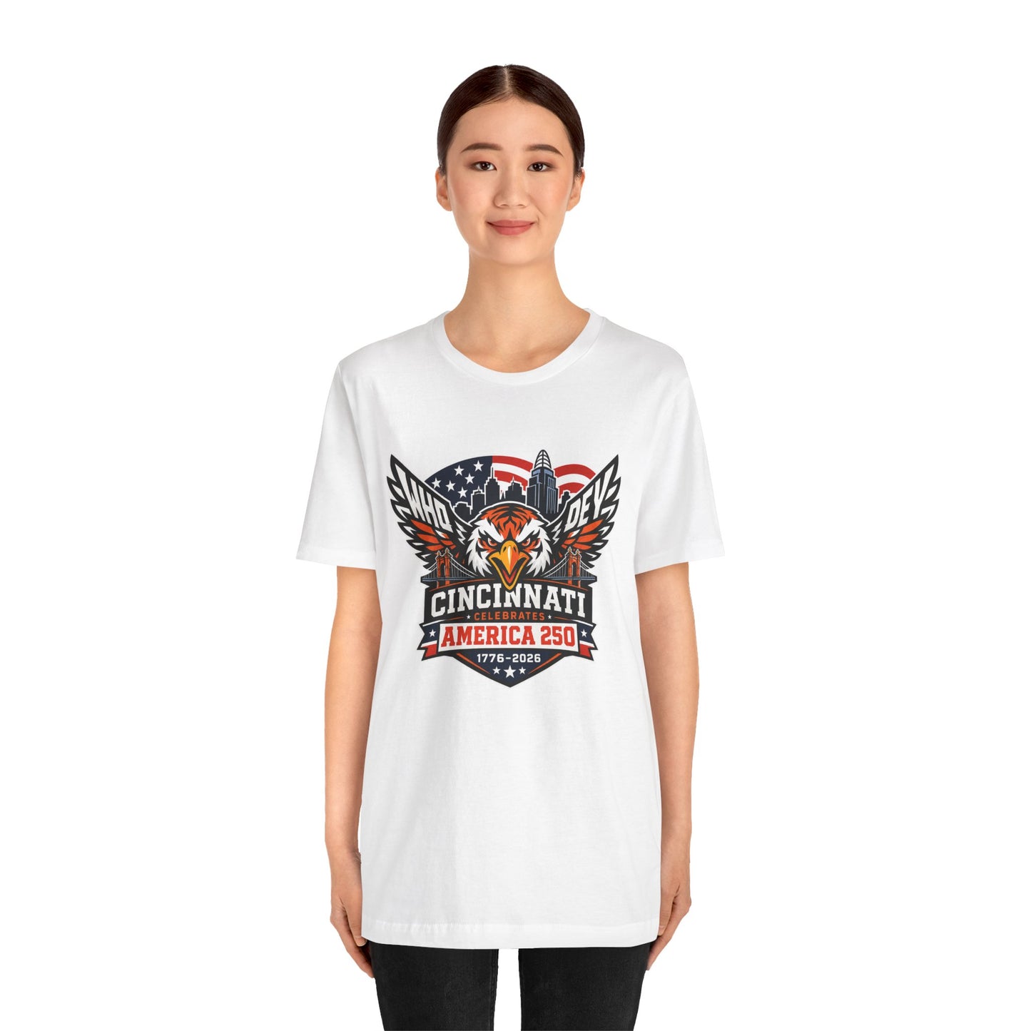 Cincinnati Celebrates America 250 Years of Freedom! Tiger Crest T‑Shirt