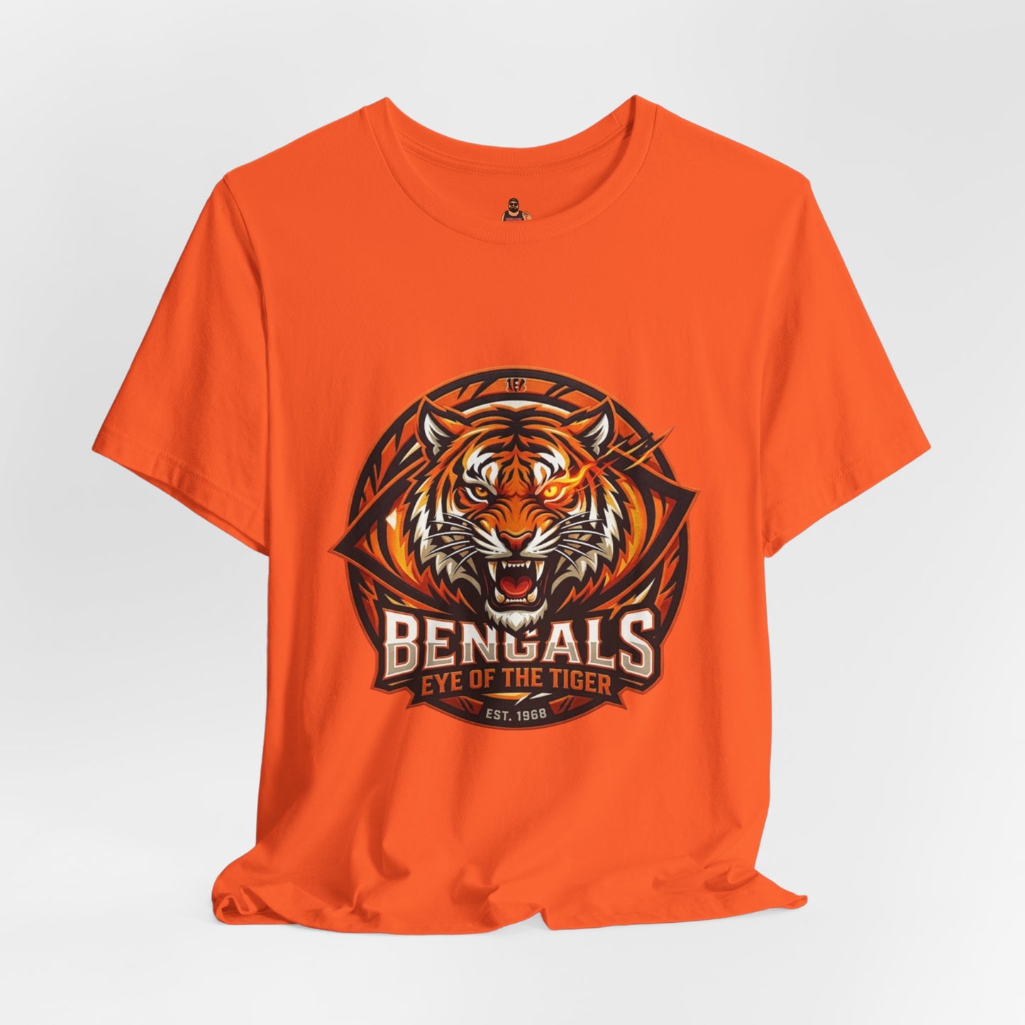 Bengals 'Eye of the Tiger' Graphic Tee – Bold Orange Fan Shirt
