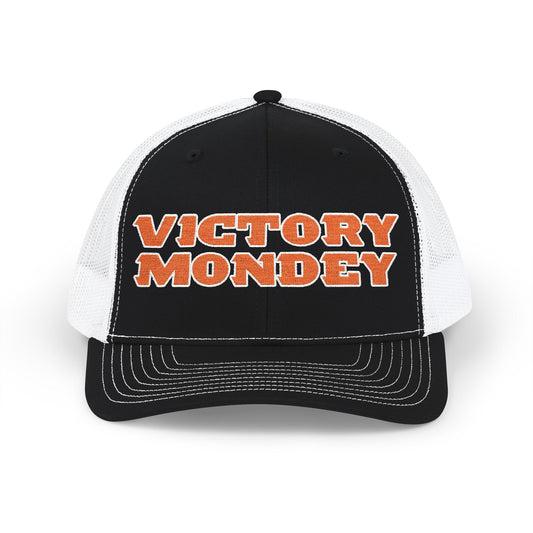 Victory MonDey Embroidered Snapback Trucker Cap - Comfortable & Stylish Headwear for Game Day