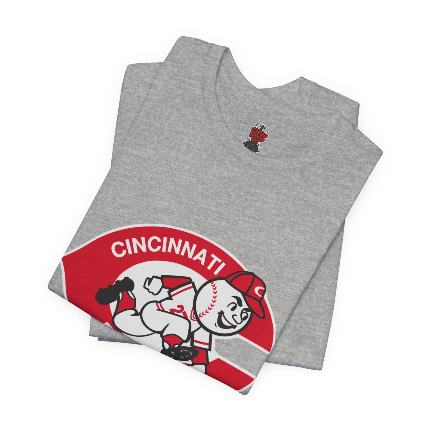 Cincinnati Reds Logo Baseball T‑Shirt — Retro Mr. Redlegs Fan Tee
