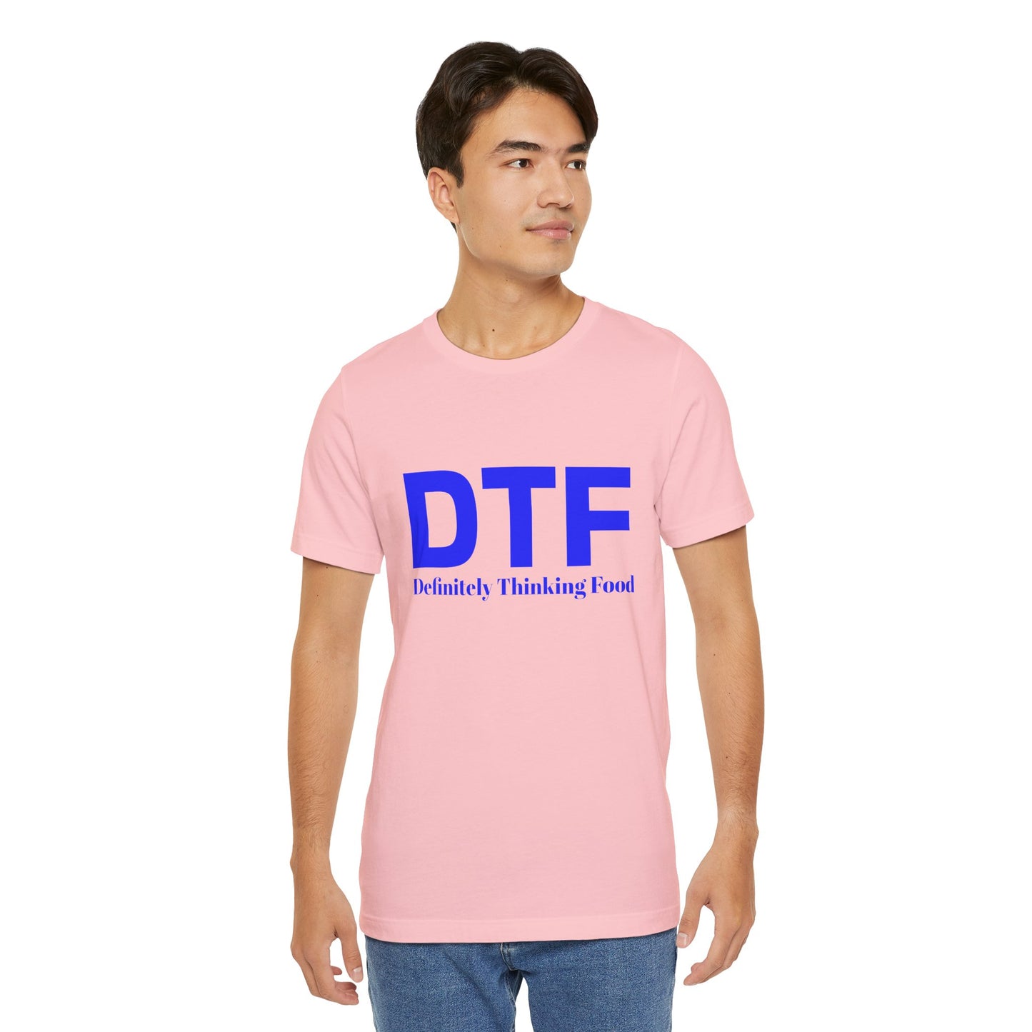 DTF 'Definitely Thinking Food' Tee — Funny Foodie Graphic T-Shirt