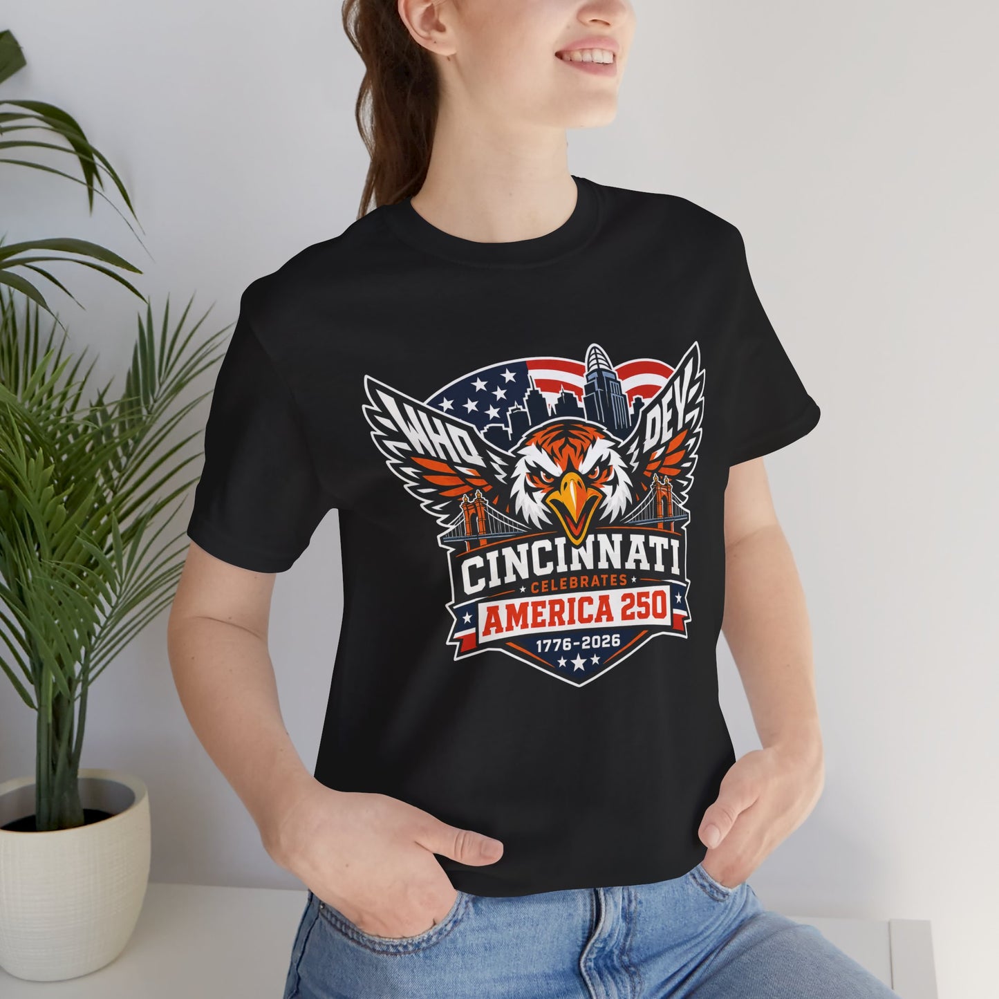 Cincinnati Celebrates America 250 Years of Freedom! Tiger Crest T‑Shirt