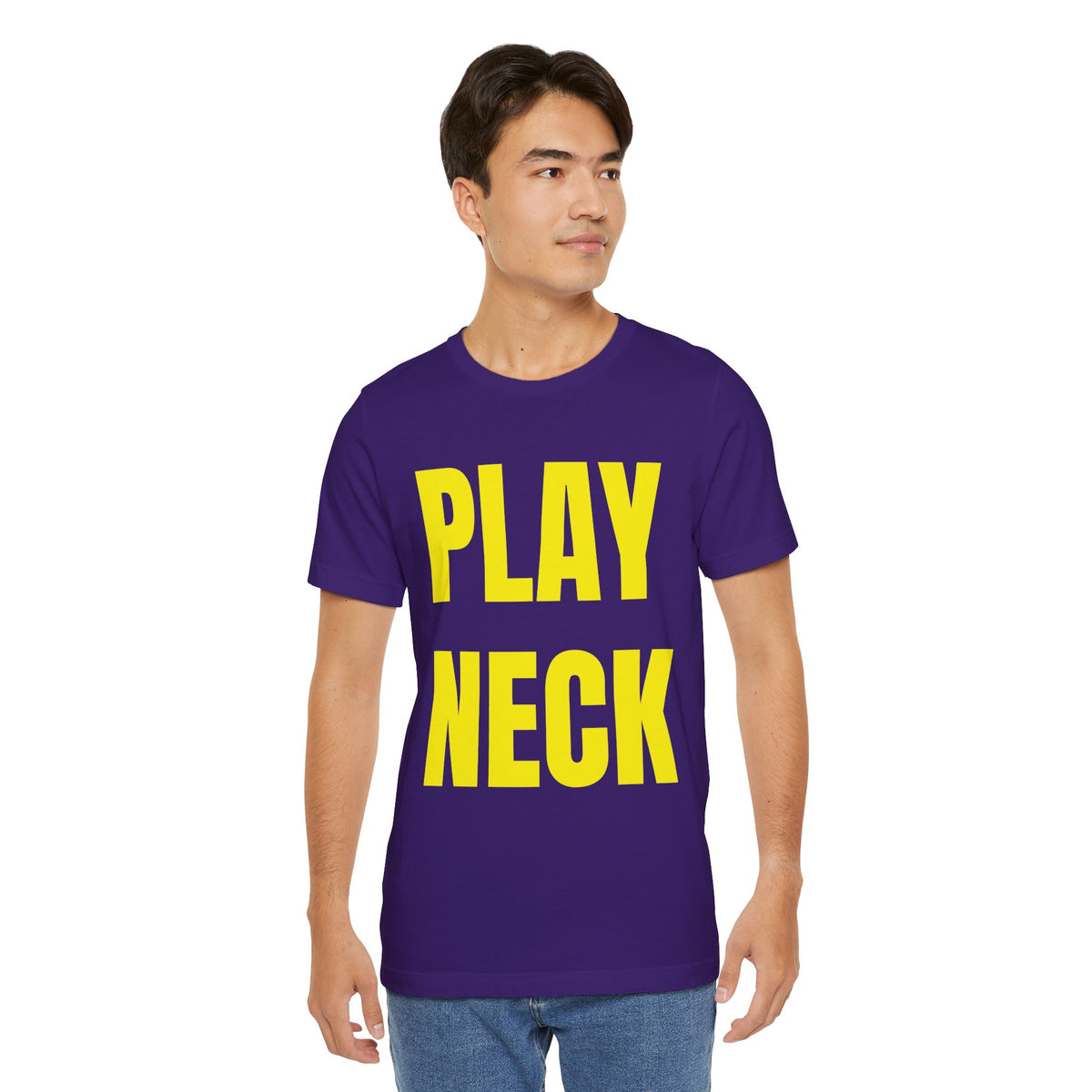 🐯 PLAY NECK Graphic Tee 🎺💜💛