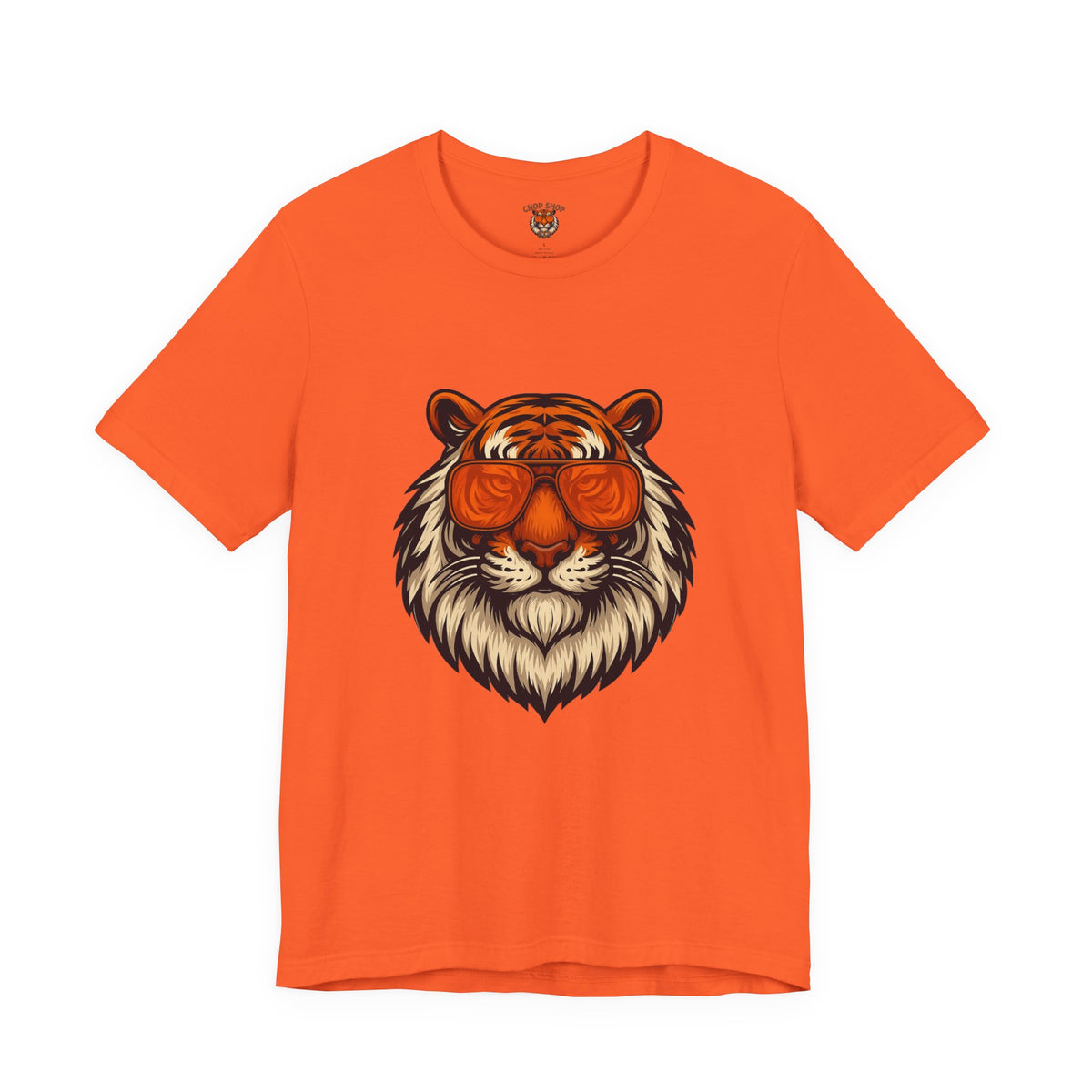 Orange Tint Bengal Cool Tiger Graphic Tee - Unisex Jersey Short Sleeve T-Shirt