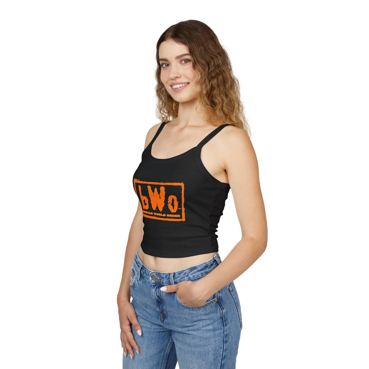 bWo Graphic Women's Spaghetti Strap Tank Top