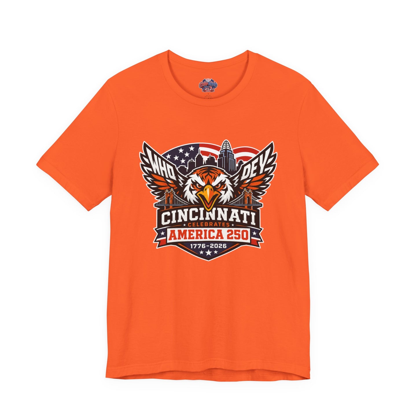 Cincinnati Celebrates America 250 Years of Freedom! Tiger Crest T‑Shirt