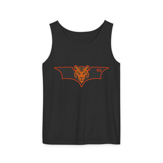 Unisex Tank Top with Bat and Tiger Design, Casual Activewear, Summer Vibes, Gift for Men and Women