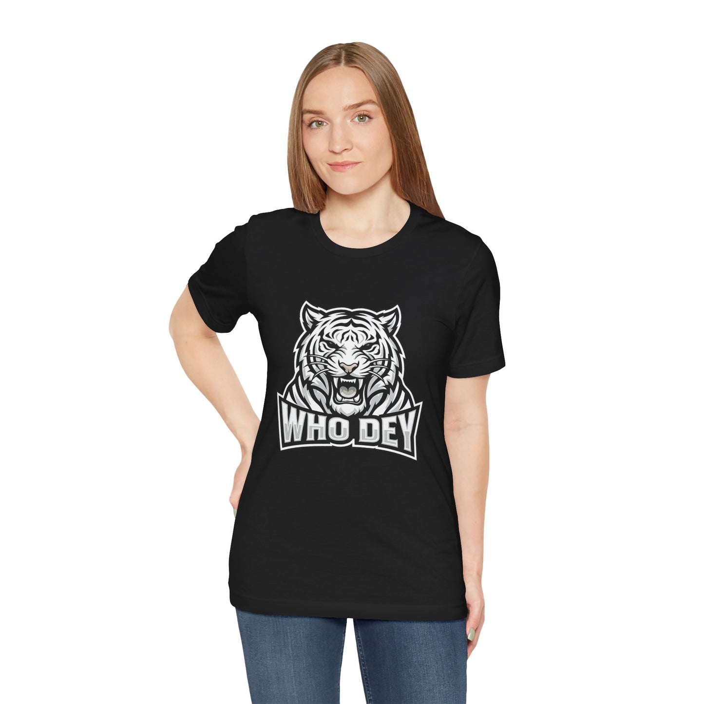 Tiger 'Who Dey' Graphic Tee — Bold Mascot Shirt for Fans