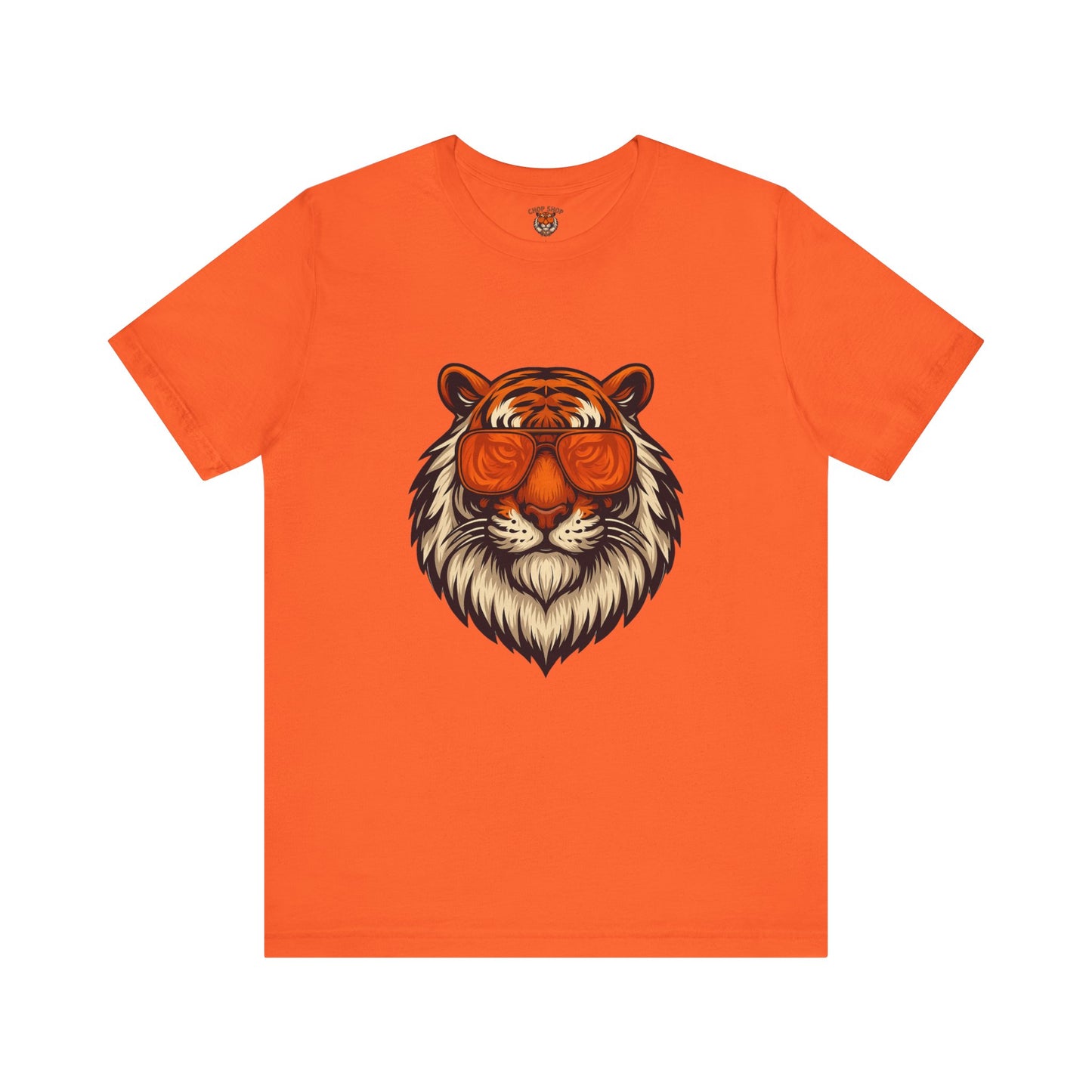 Orange Tint Bengal Cool Tiger Graphic Tee - Unisex Jersey Short Sleeve T-Shirt