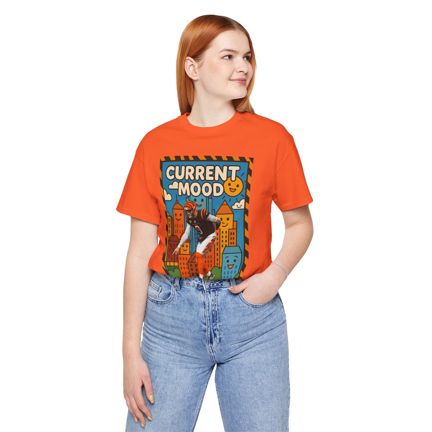 Current Mood: Hitting the Griddy T-Shirt – Joe Burrow Cincinnati Football Tee