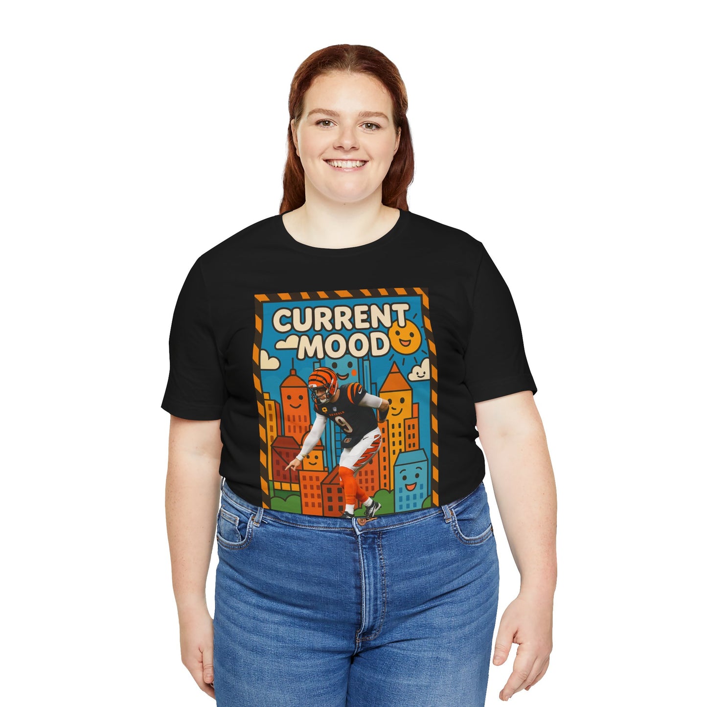 Current Mood: Hitting the Griddy T-Shirt – Joe Burrow Cincinnati Football Tee