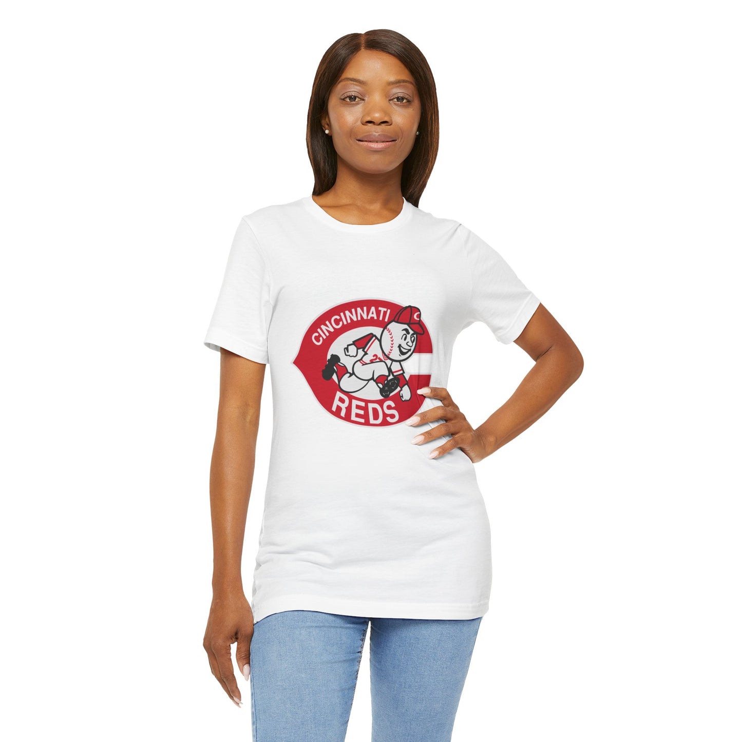 Cincinnati Reds Logo Baseball T‑Shirt — Retro Mr. Redlegs Fan Tee