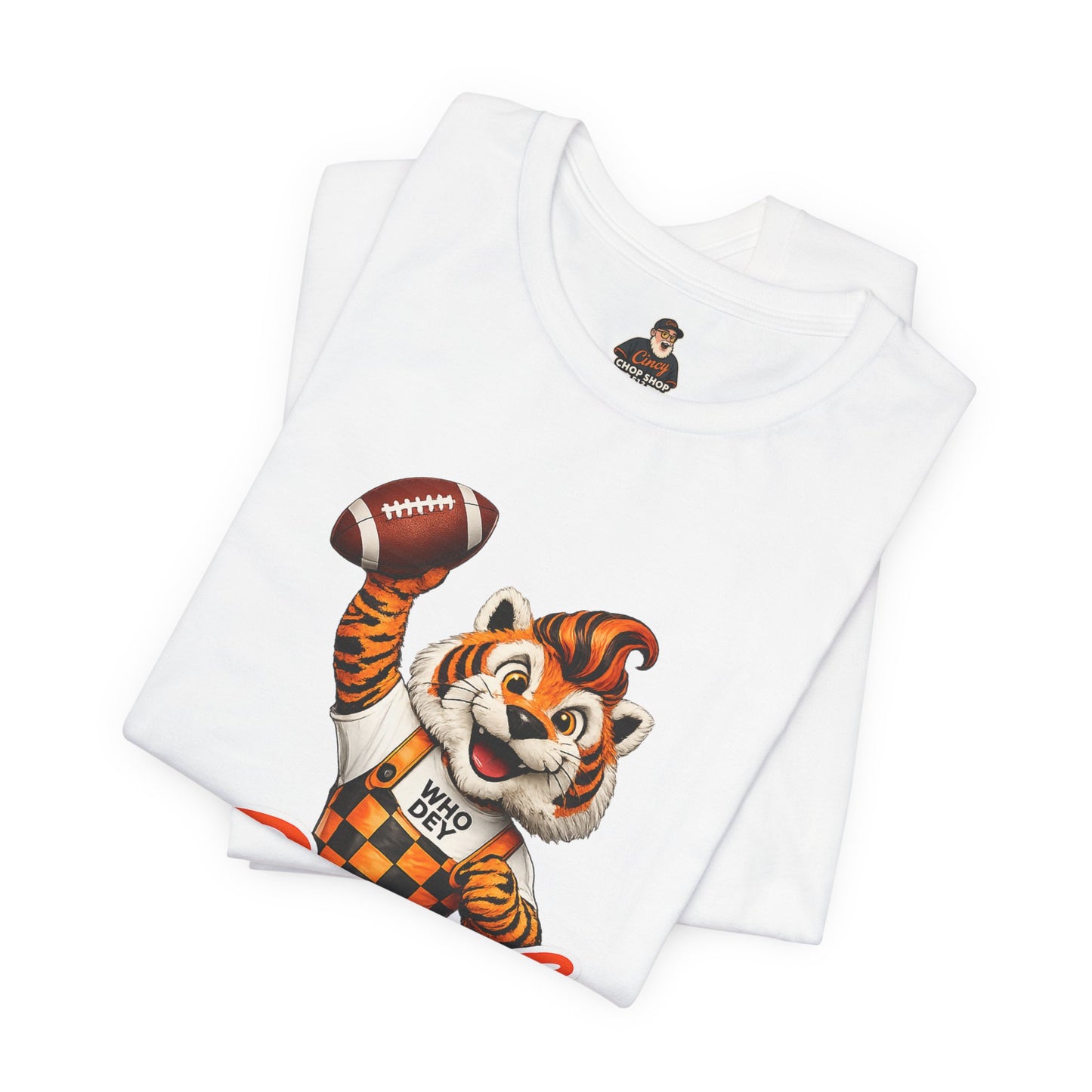 Bengals Mascot Football T-Shirt — Vintage Tiger Fan Tee