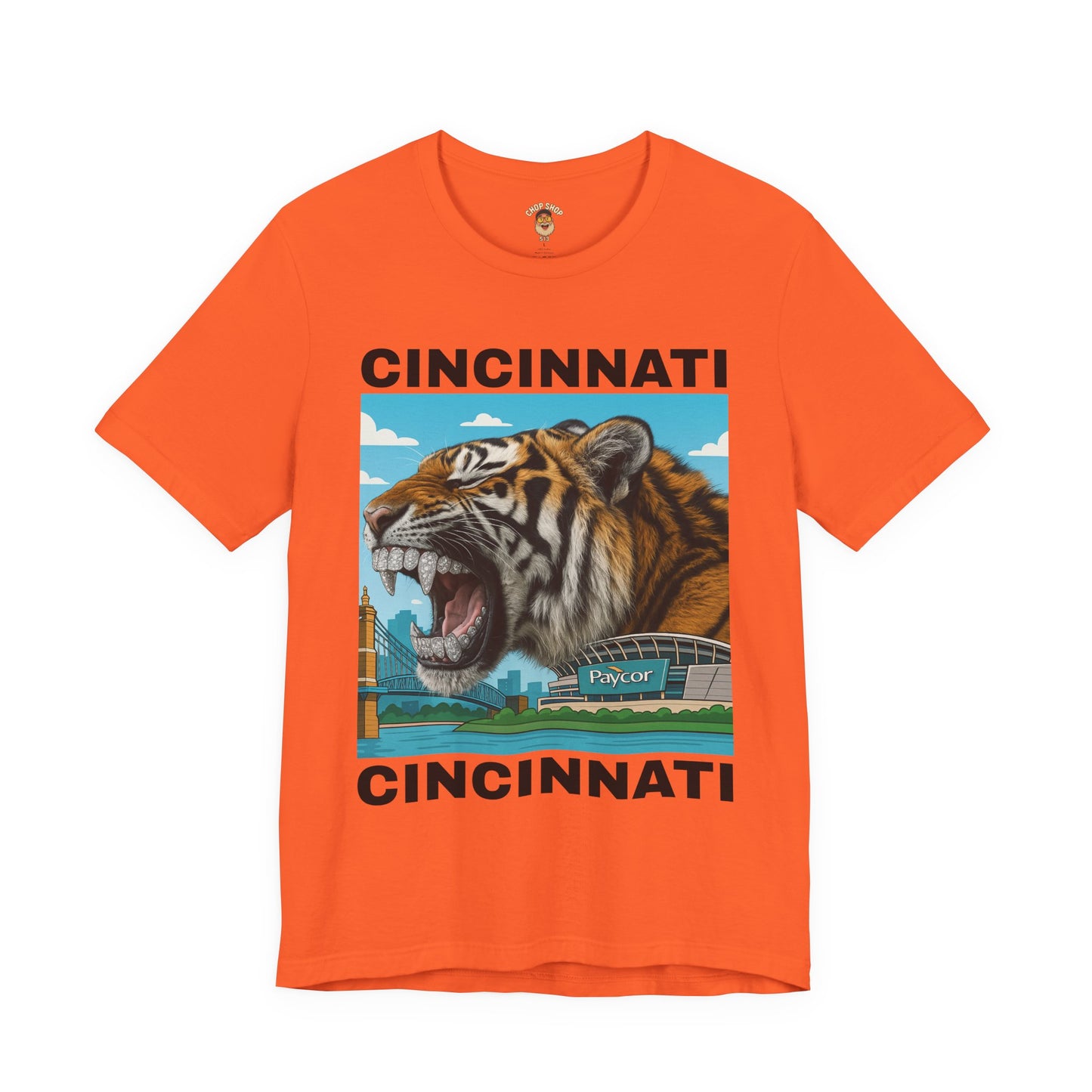 🔥💎🐅 Iced Out Roar – Queen City Tiger Tee