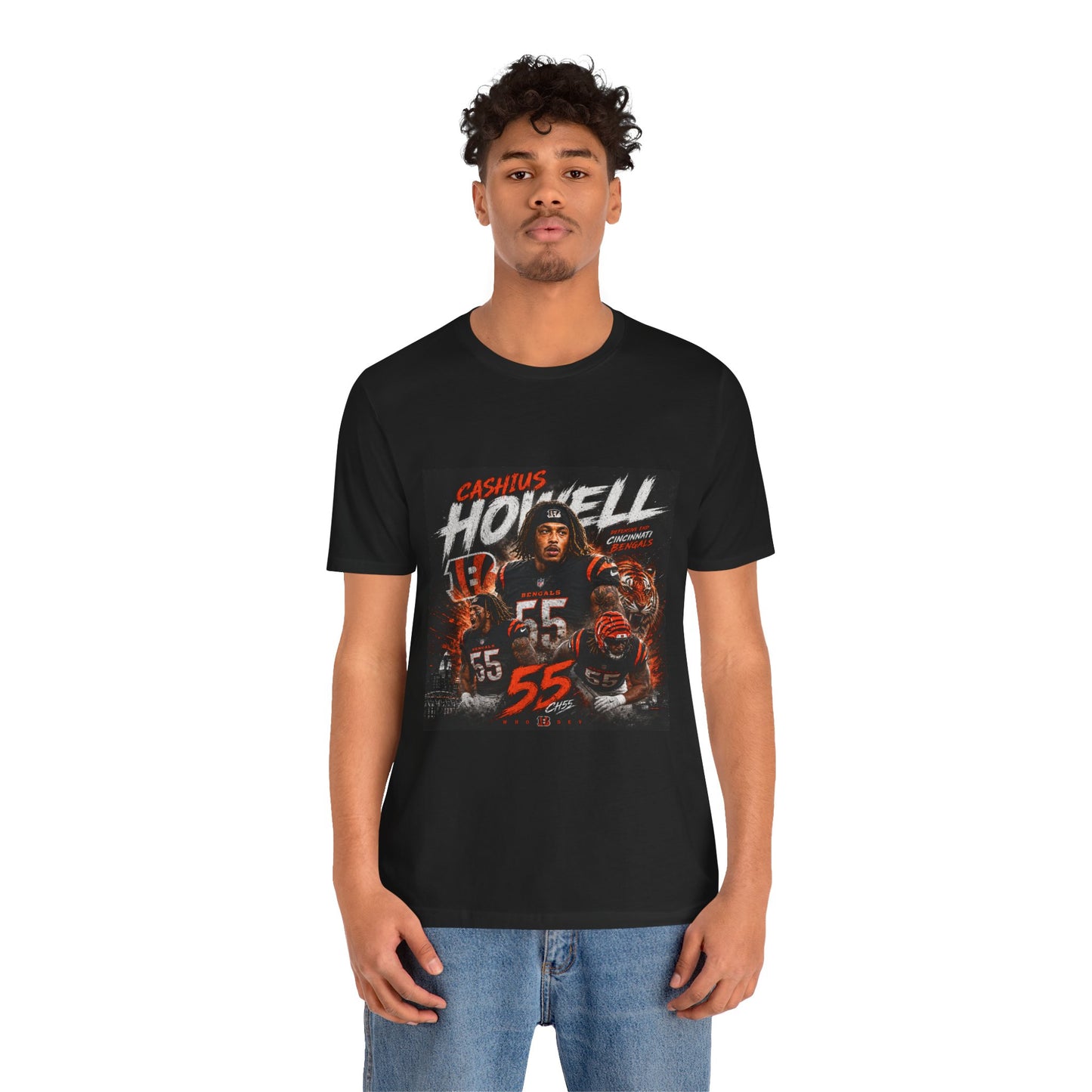 Cashius Howell Football Player Tribute Tee – #55 Graphic Shirt