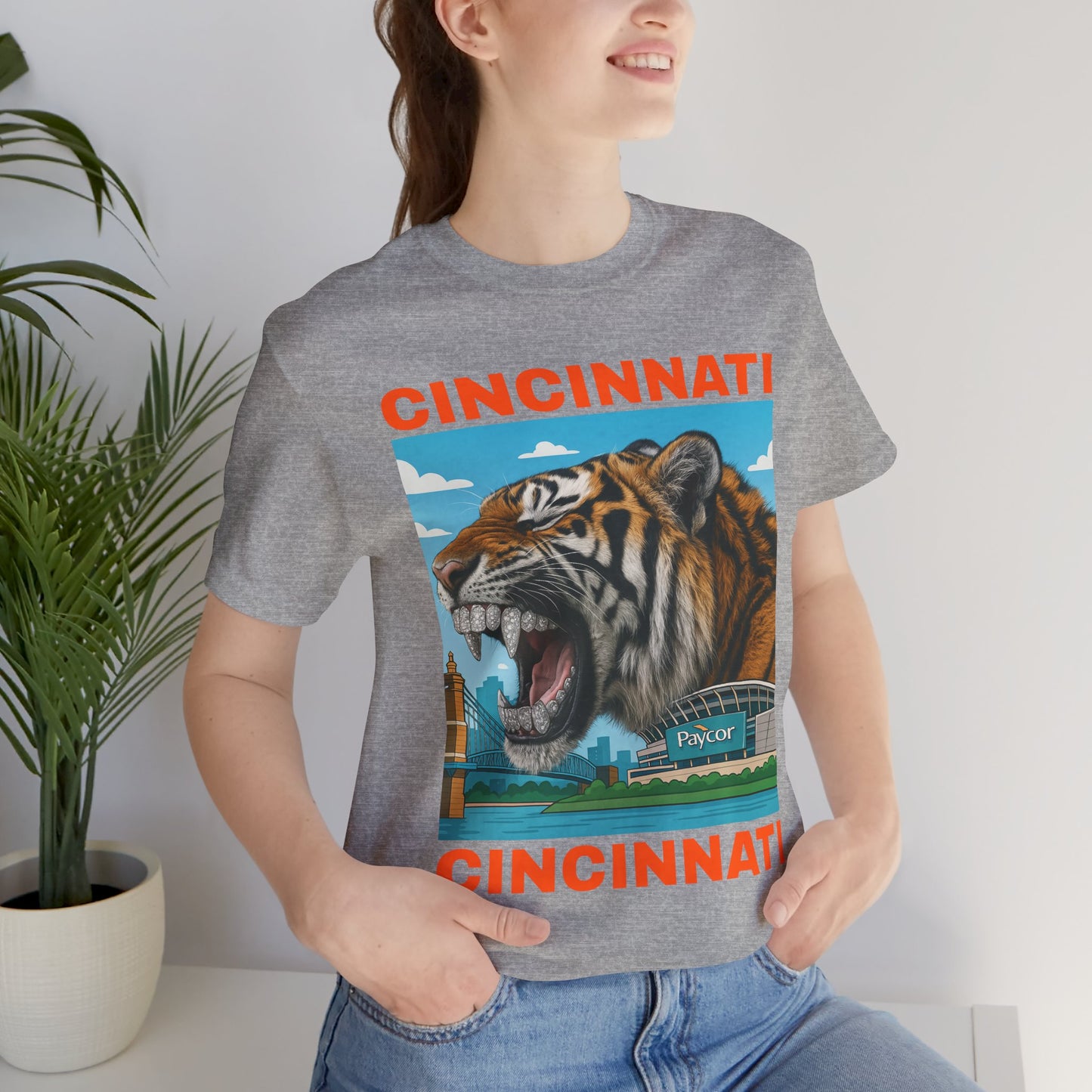 🔥💎🐅 Iced Out Roar – Queen City Tiger Tee