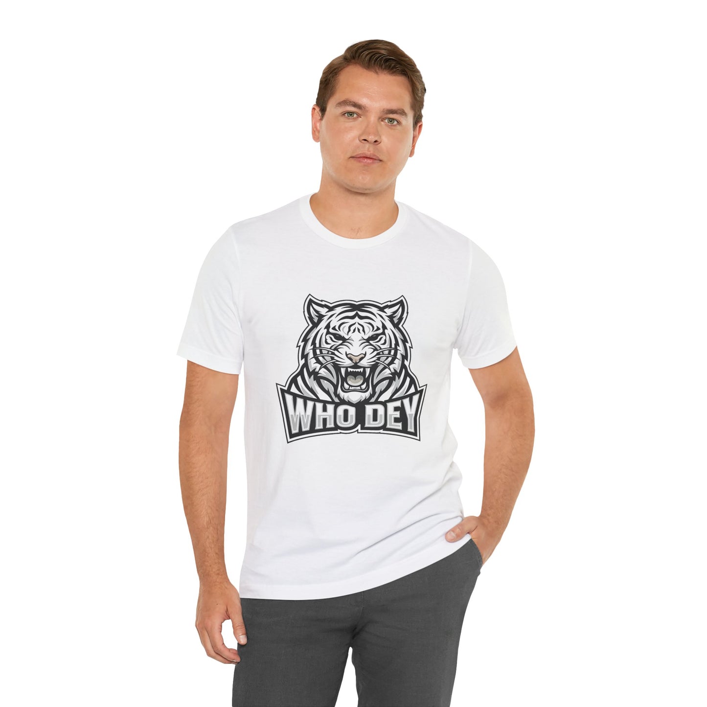 Tiger 'Who Dey' Graphic Tee — Bold Mascot Shirt for Fans