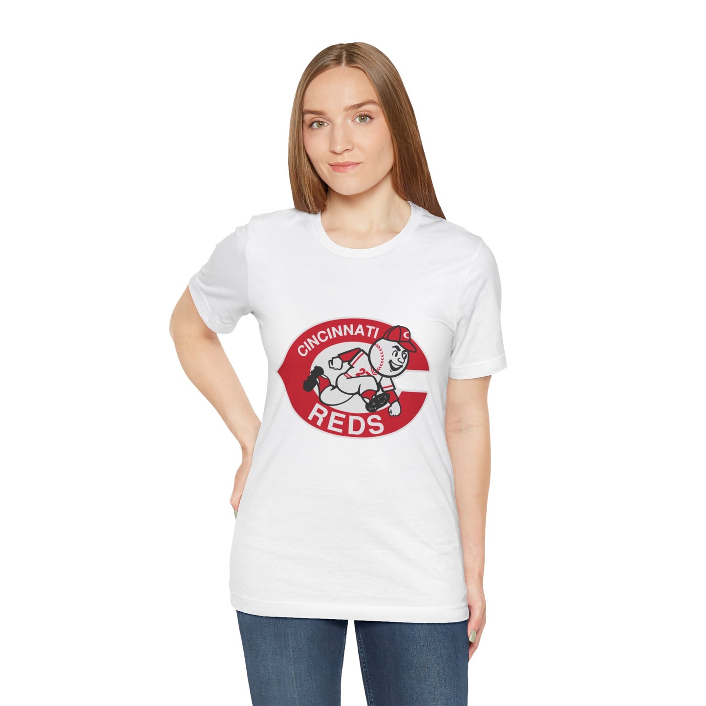 Cincinnati Reds Logo Baseball T‑Shirt — Retro Mr. Redlegs Fan Tee
