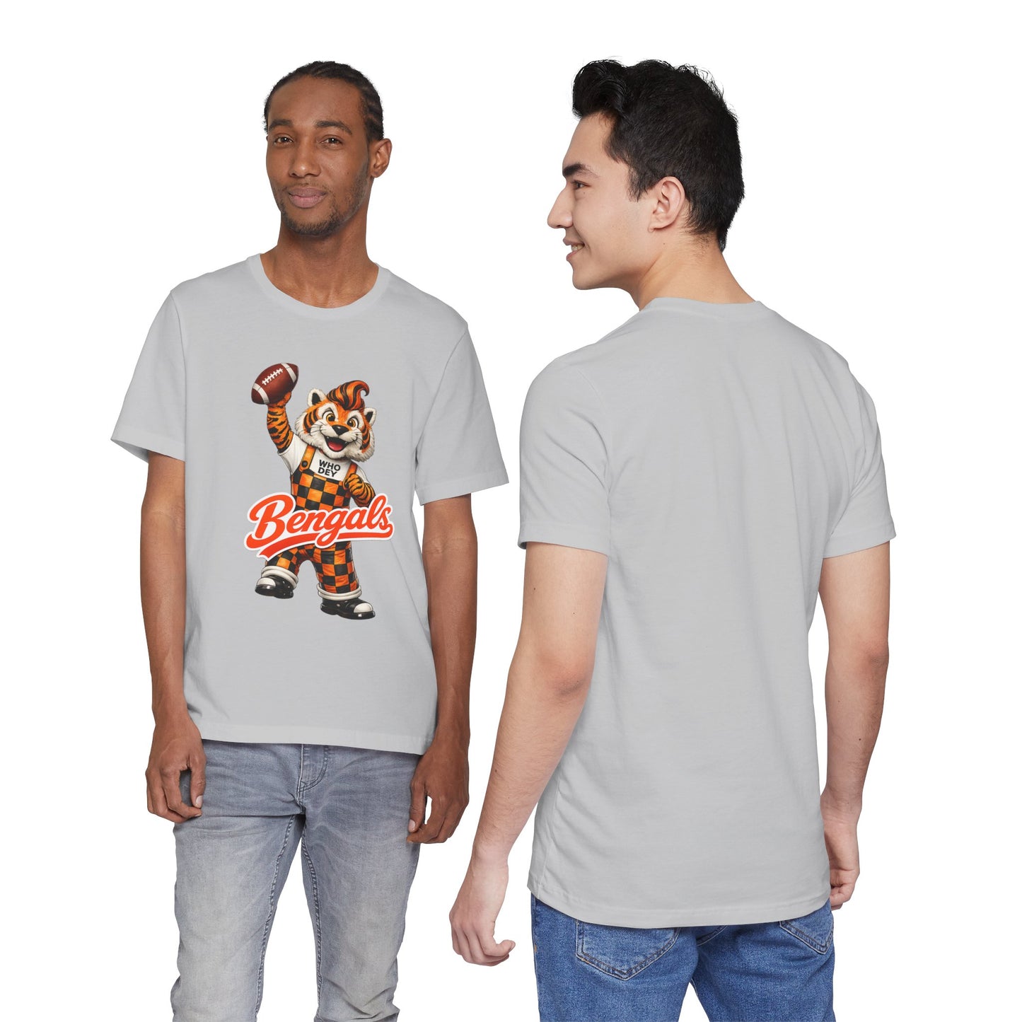 Bengals Mascot Football T-Shirt — Vintage Tiger Fan Tee
