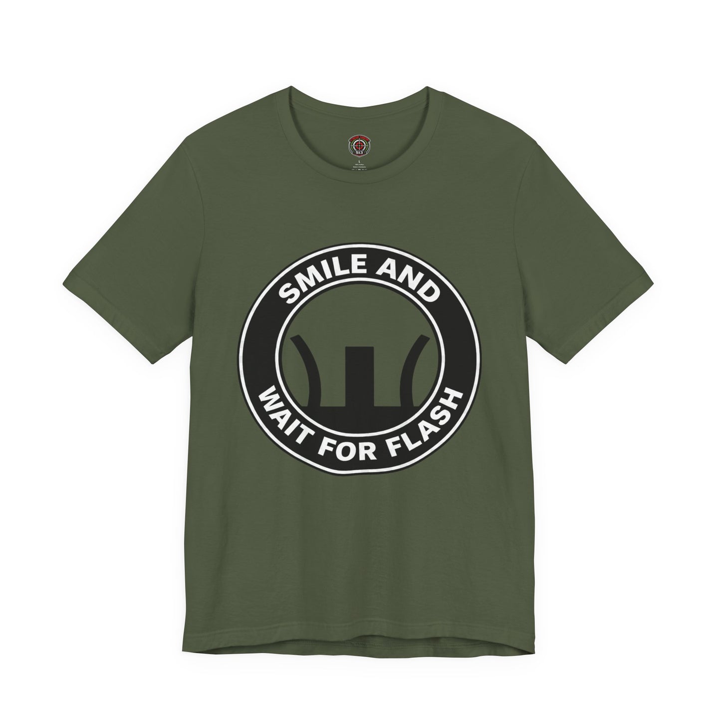 AR-Smile and Wait for Flash T-Shirt — Photography Humor Tee