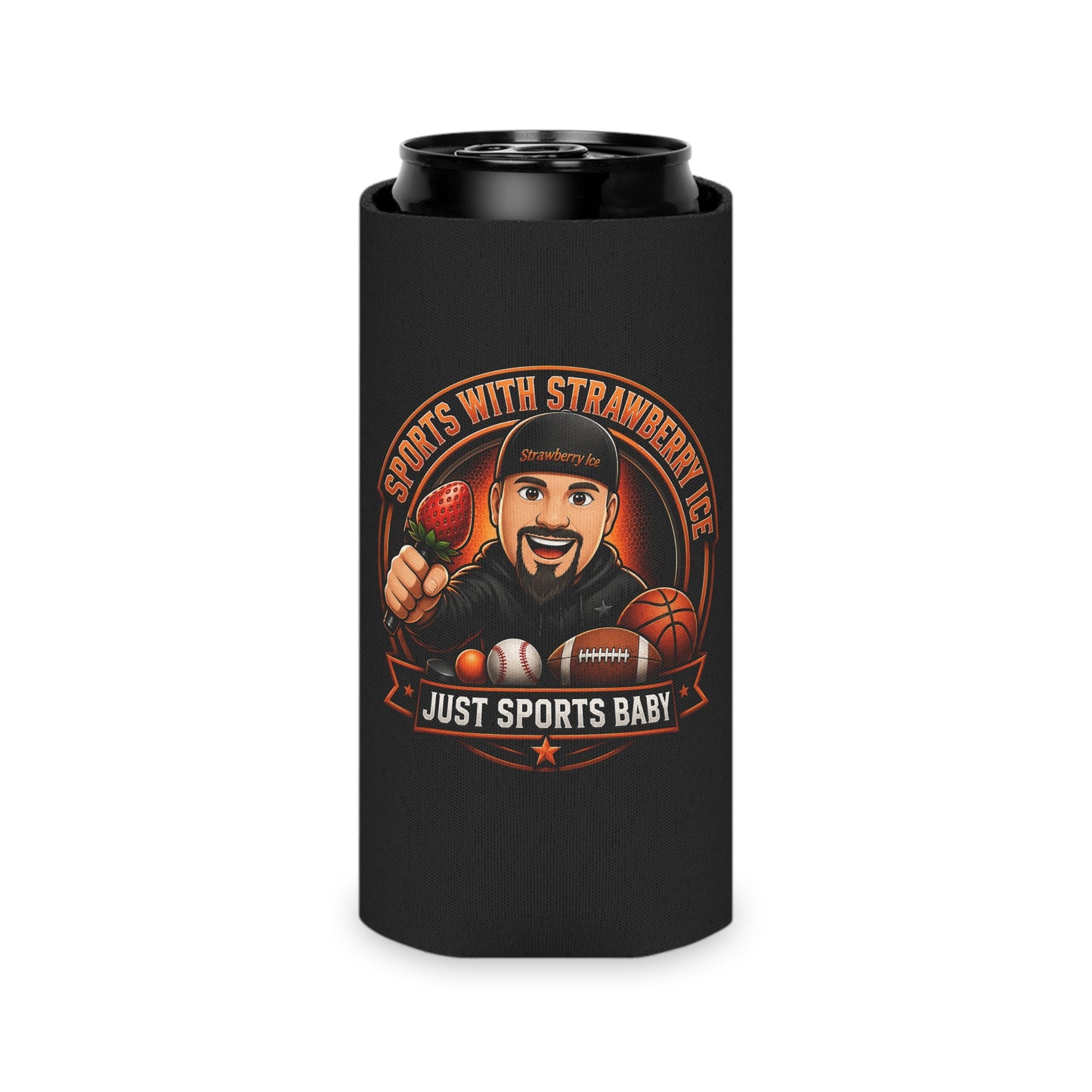 Sports with Strawberry Ice Can Cooler