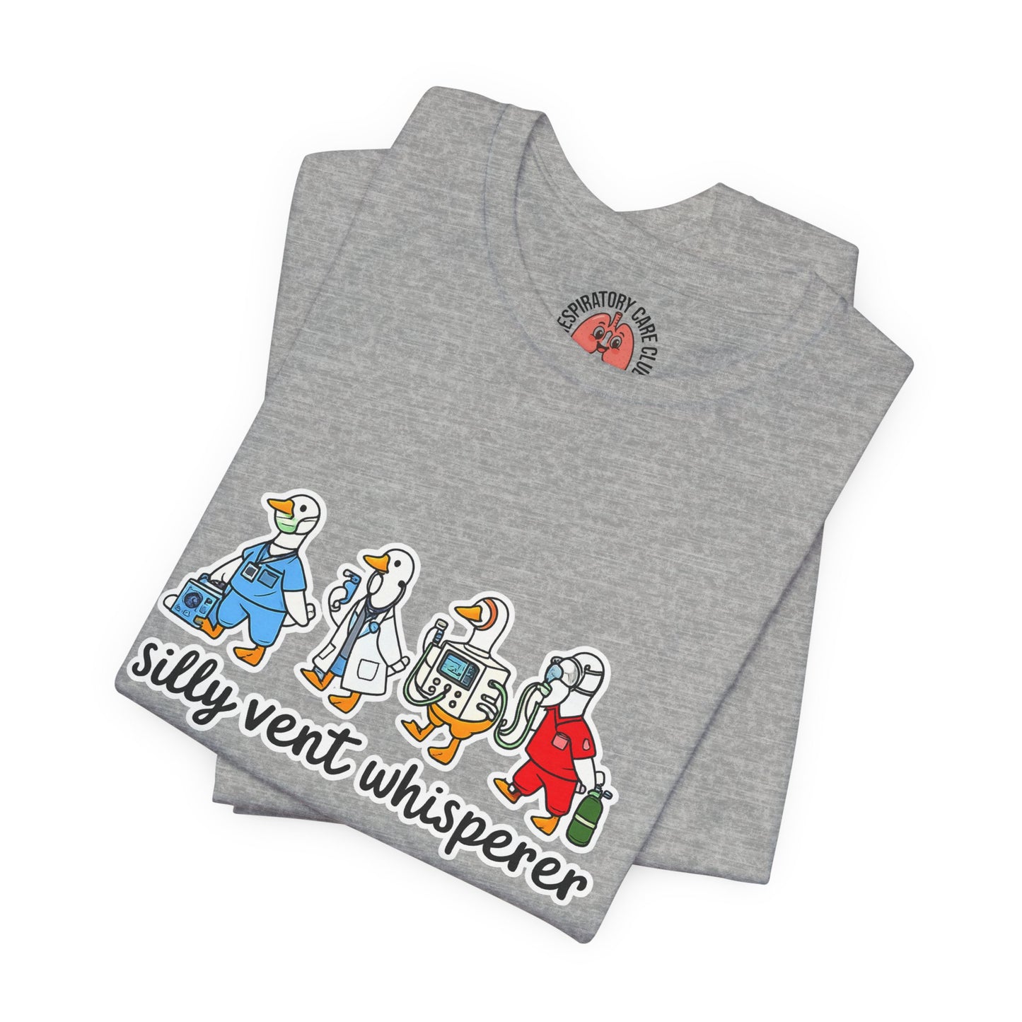Silly Vent Whisperer Tee — Funny Crew respiratory care club