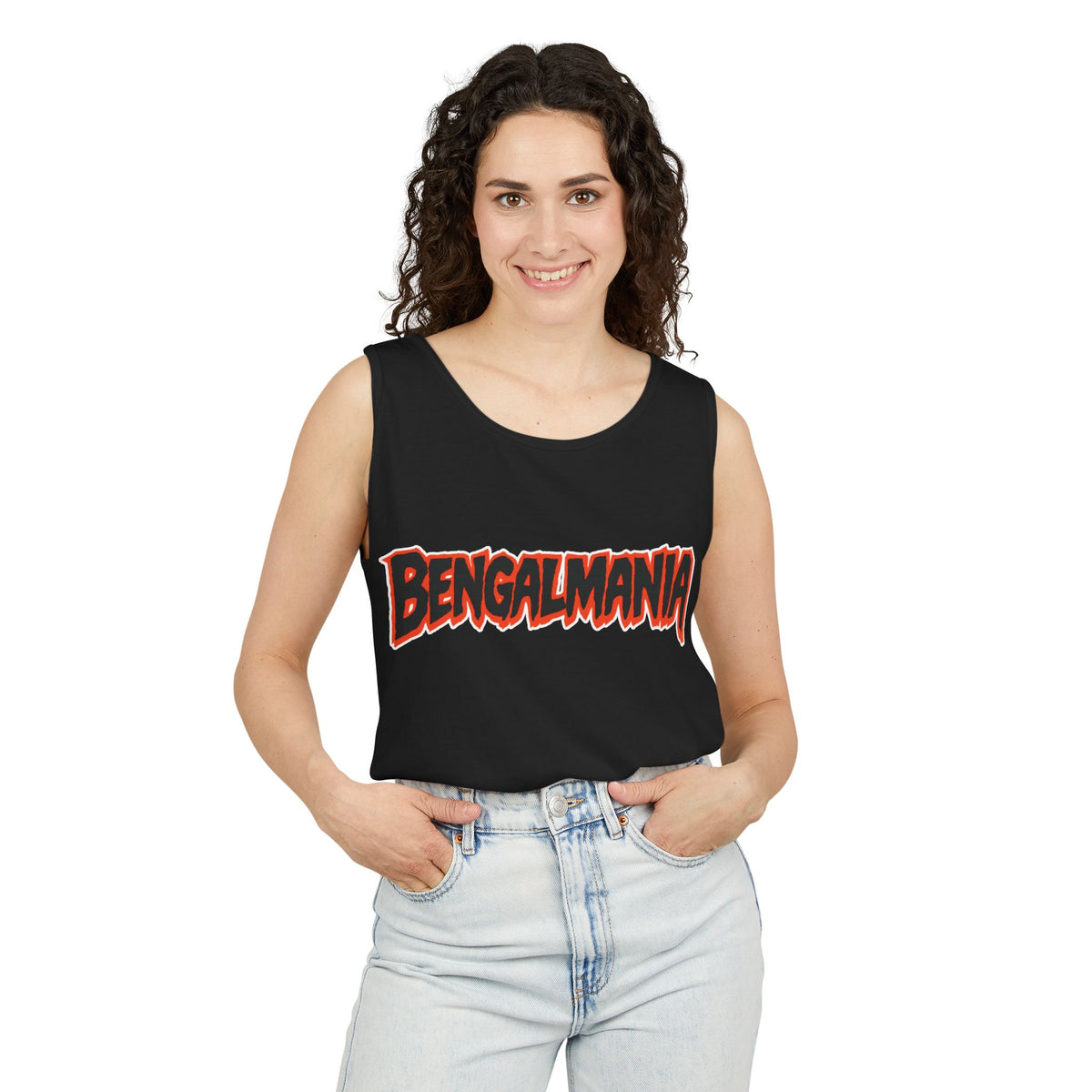 Bengalmania Unisex Garment-Dyed Tank Top | Summer Vibes, Casual Wear, Festival Ready, Athletic Gear, Homecoming