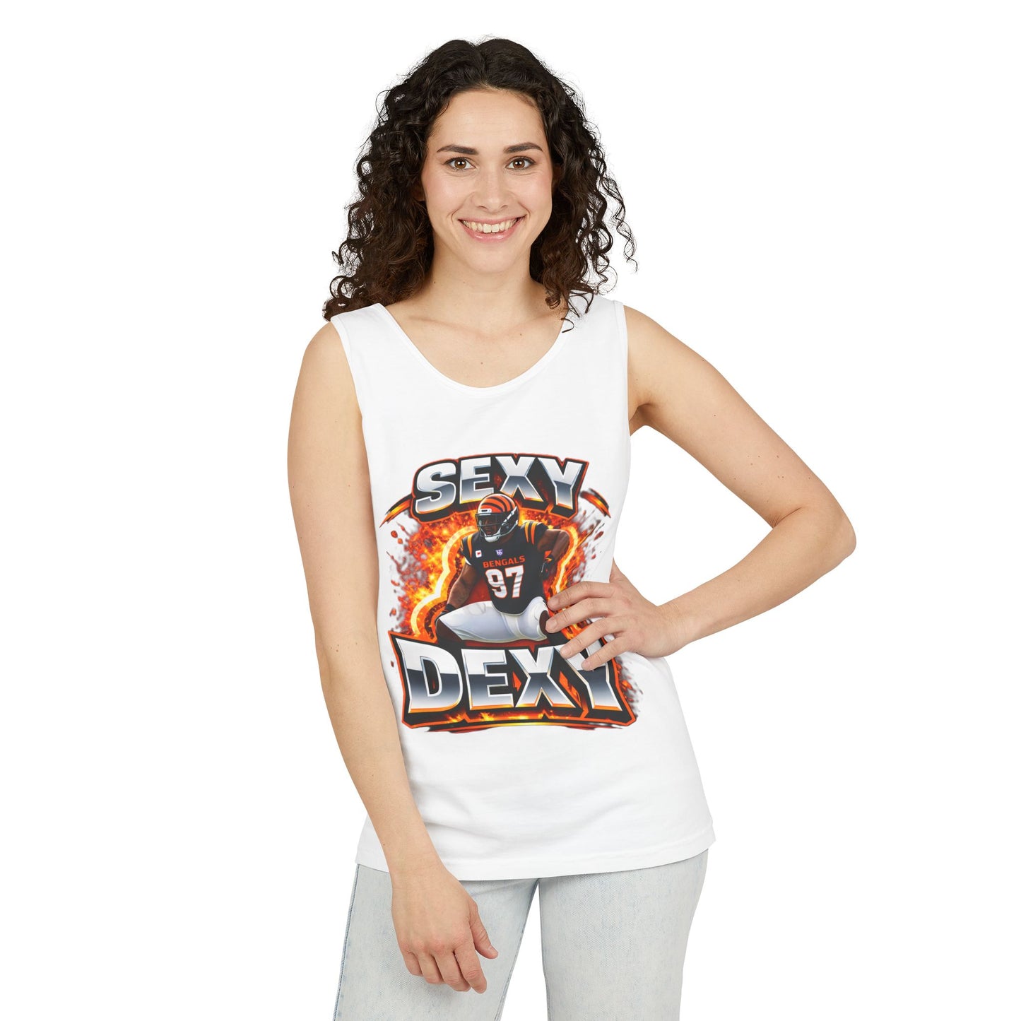 Sexy Dexy Football Tank Top — Gridiron Player Graphic Sports Tee