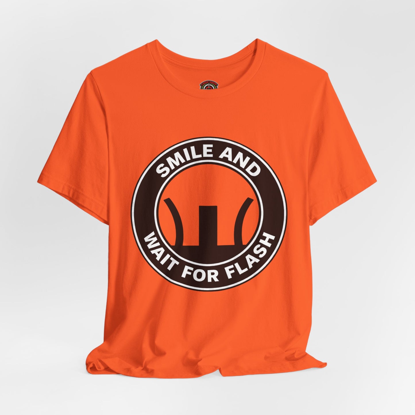 AR-Smile and Wait for Flash T-Shirt — Photography Humor Tee