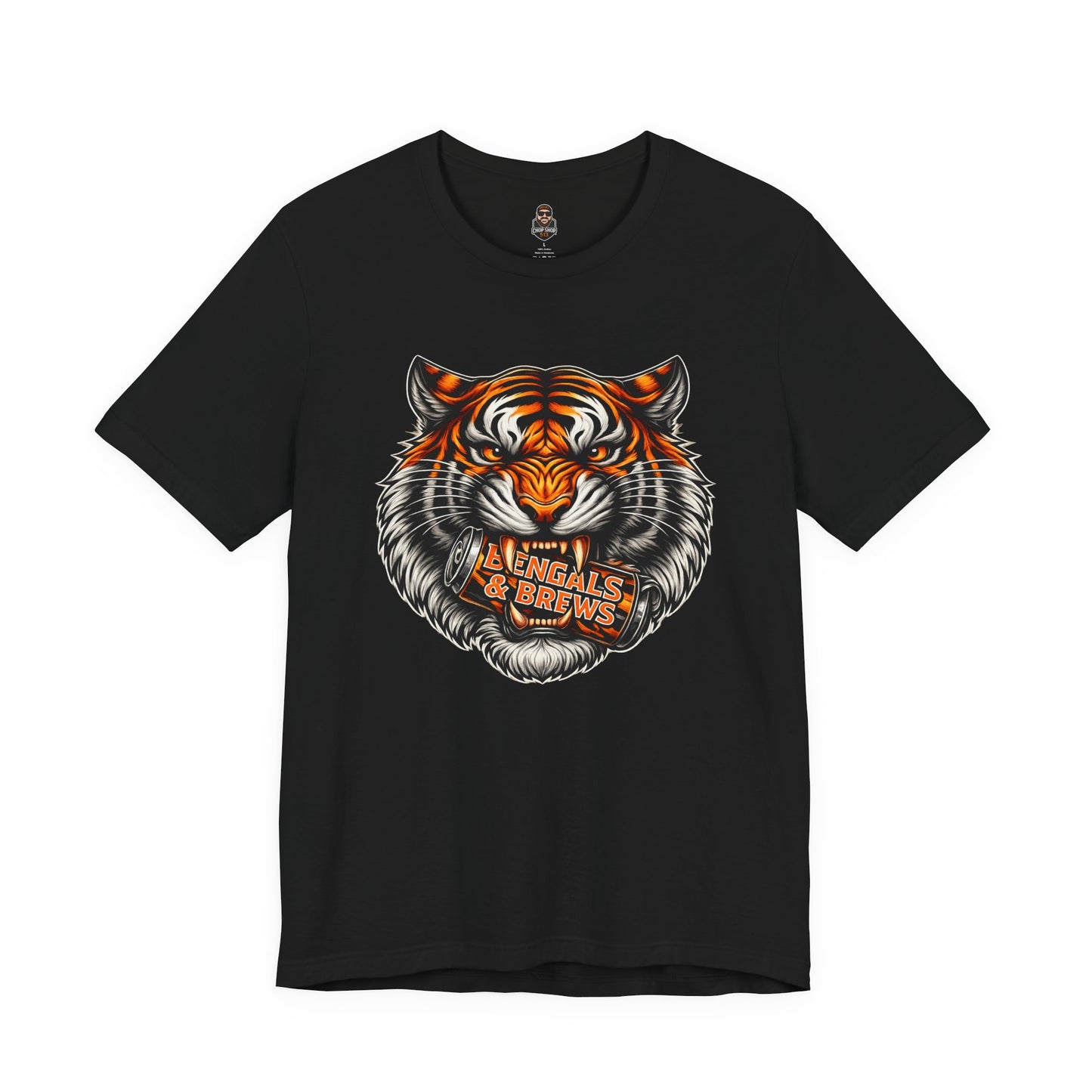 Bengals and Brews Football Tee — Bengals Fans Pride Orange Shirt