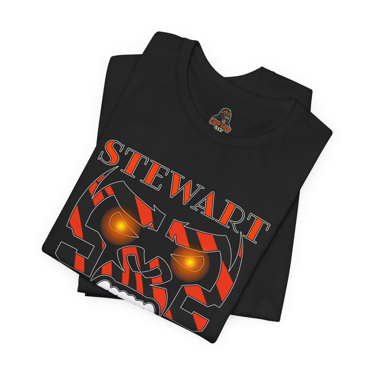 STEWART Fierce Gorilla WhoDey Design Graphic Tee - '