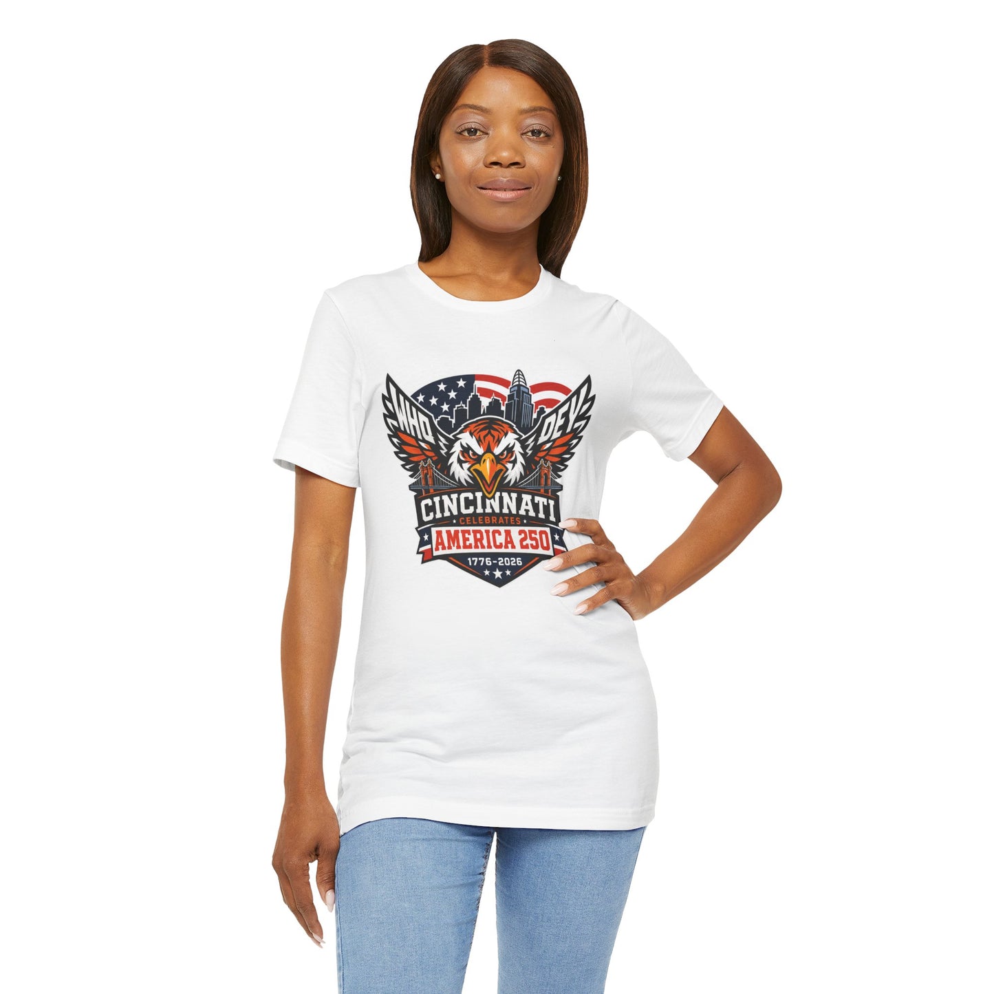 Cincinnati Celebrates America 250 Years of Freedom! Tiger Crest T‑Shirt