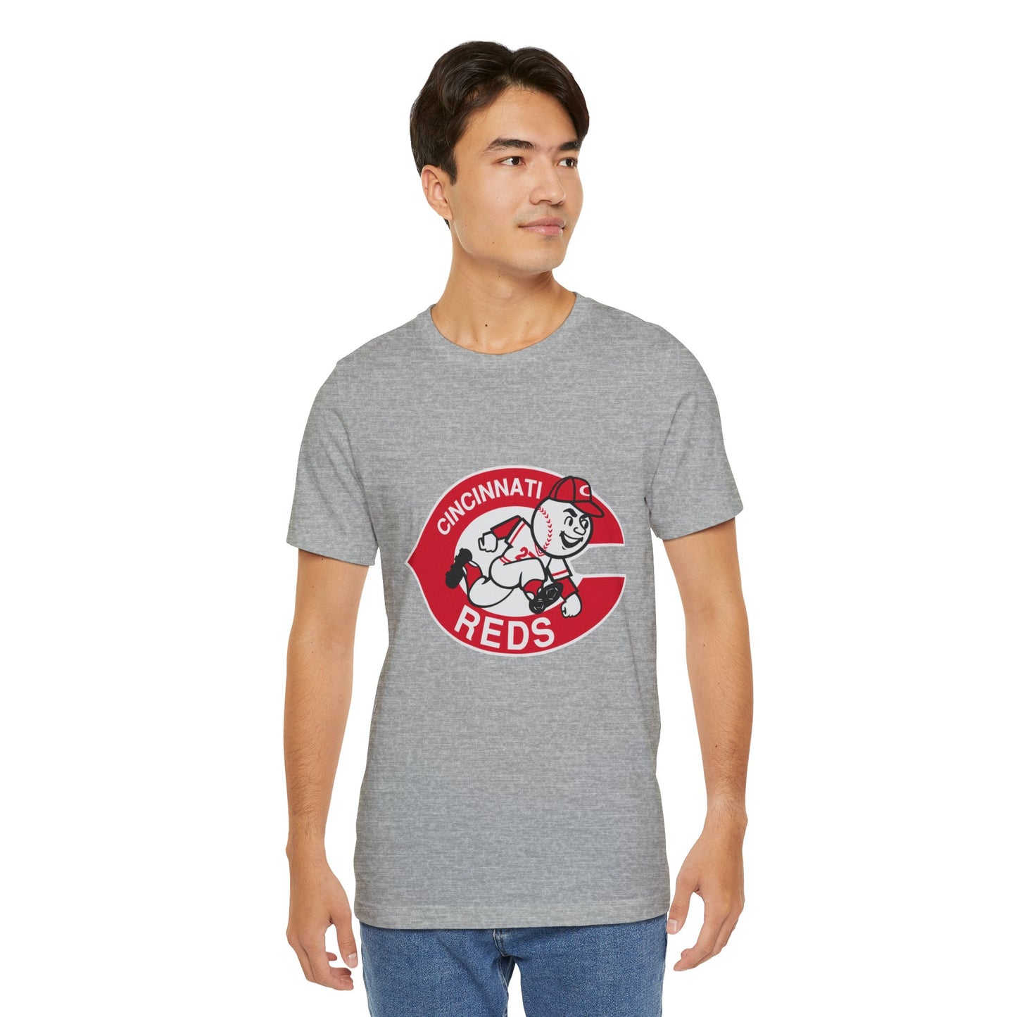 Cincinnati Reds Logo Baseball T‑Shirt — Retro Mr. Redlegs Fan Tee