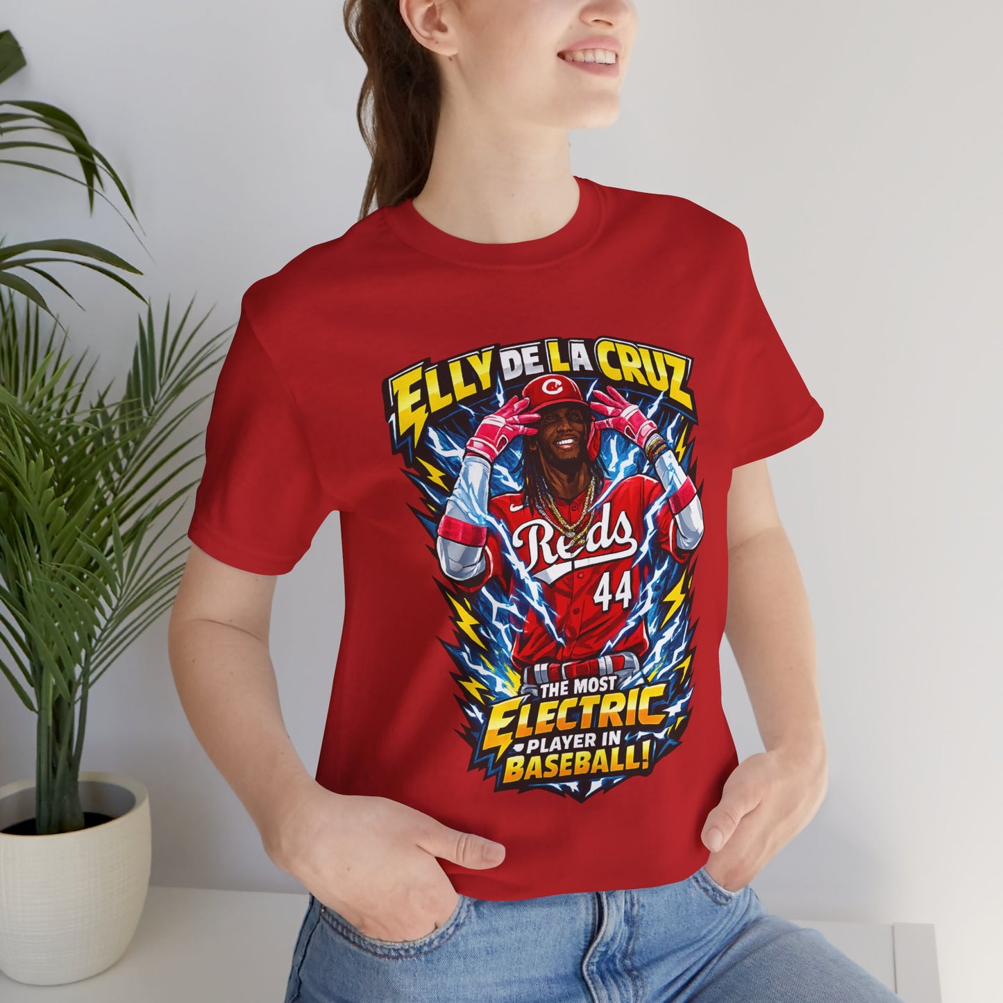 Elly De La Cruz 'The Most Electric Player in Baseball' Reds Baseball Tee