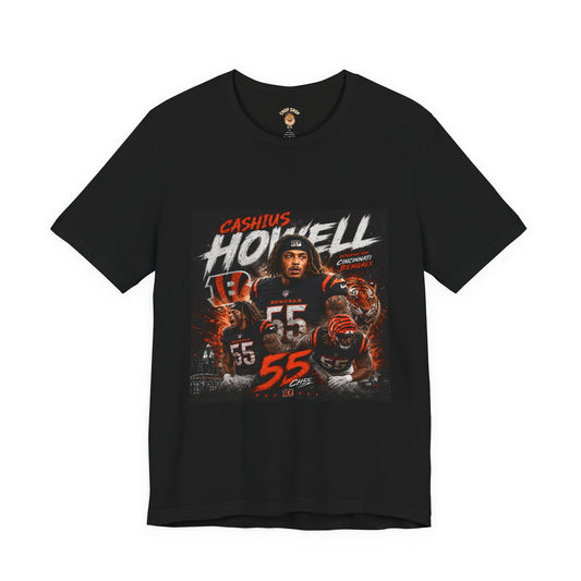 Cashius Howell Football Player Tribute Tee – #55 Graphic Shirt