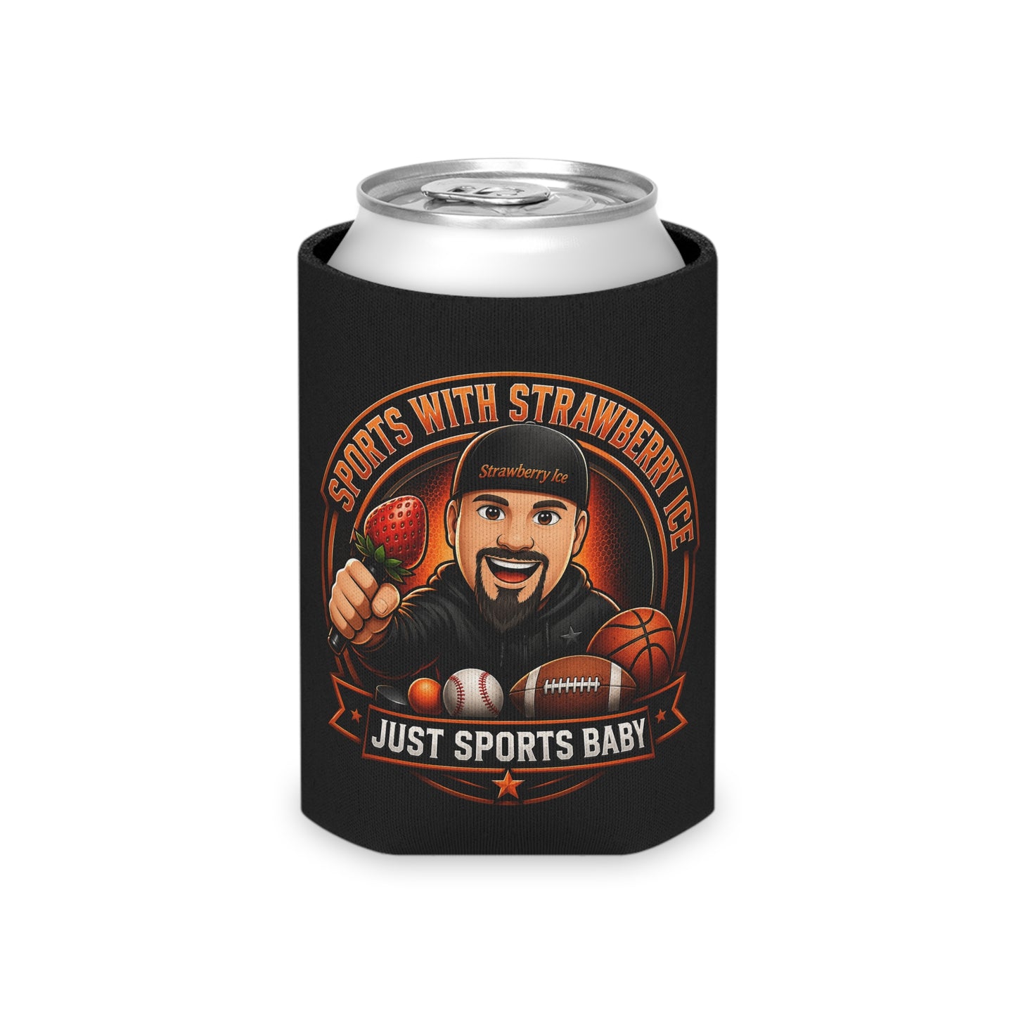 Sports with Strawberry Ice Can Cooler